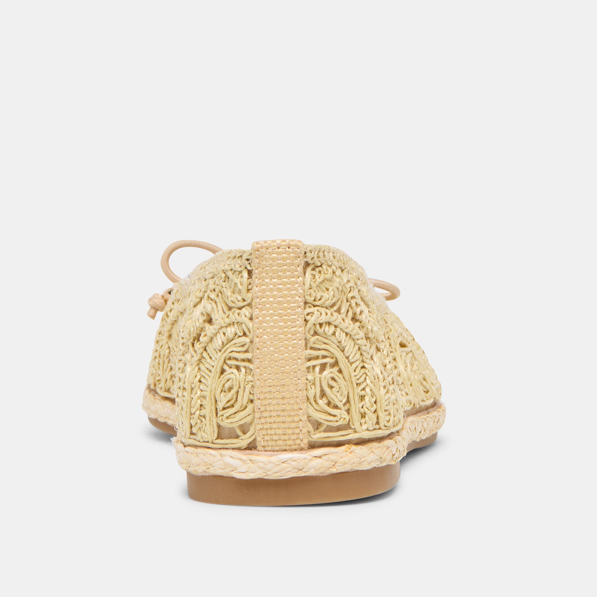 TIANNA BALLET FLATS LT NATURAL RAFFIA LACE - Image 9