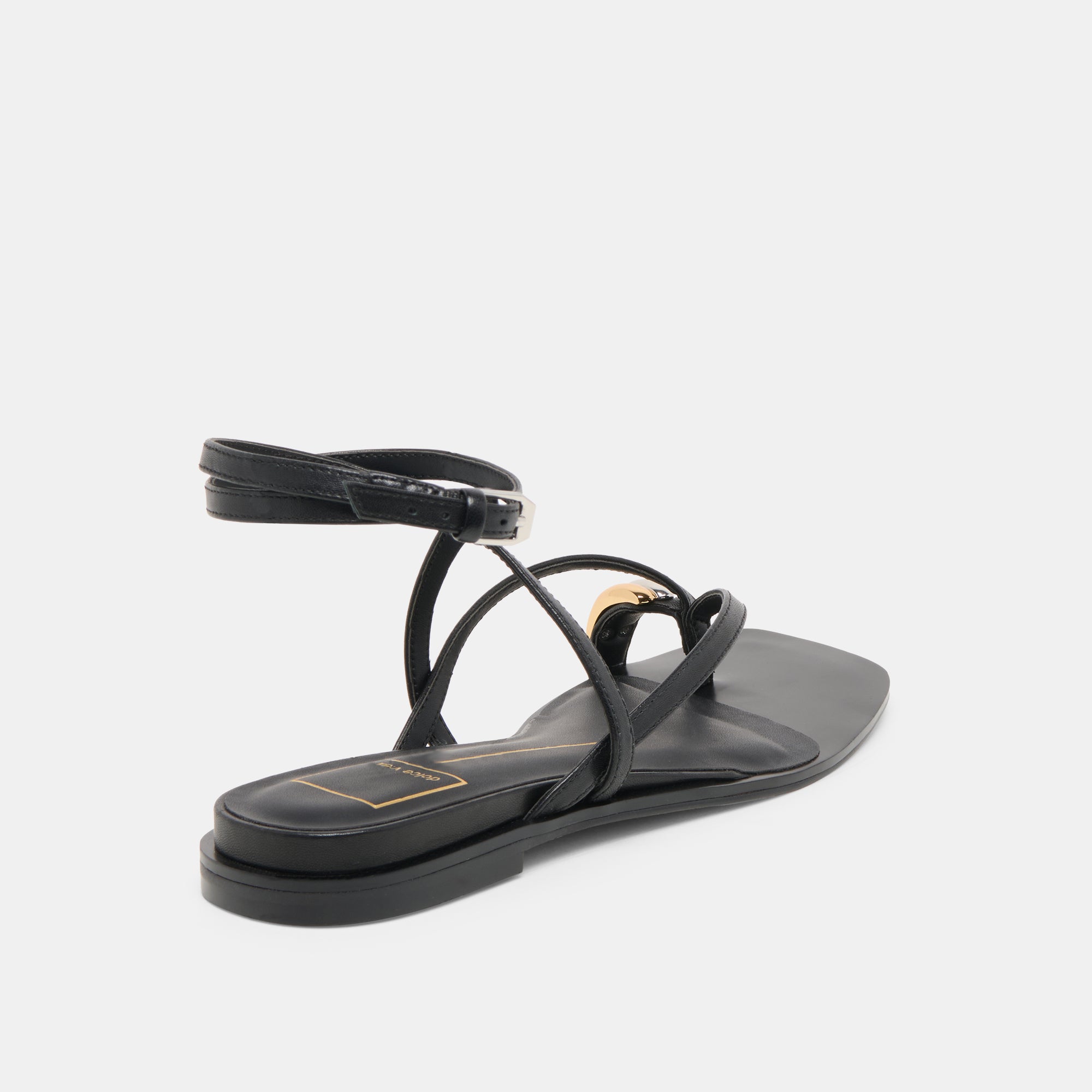 TYRICE SANDALS BLACK LEATHER - Image 5