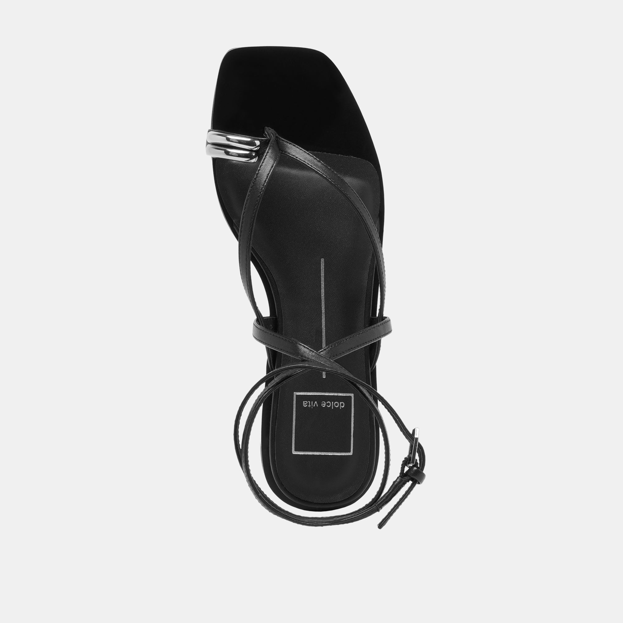 TYRICE SANDALS BLACK LEATHER - Image 10