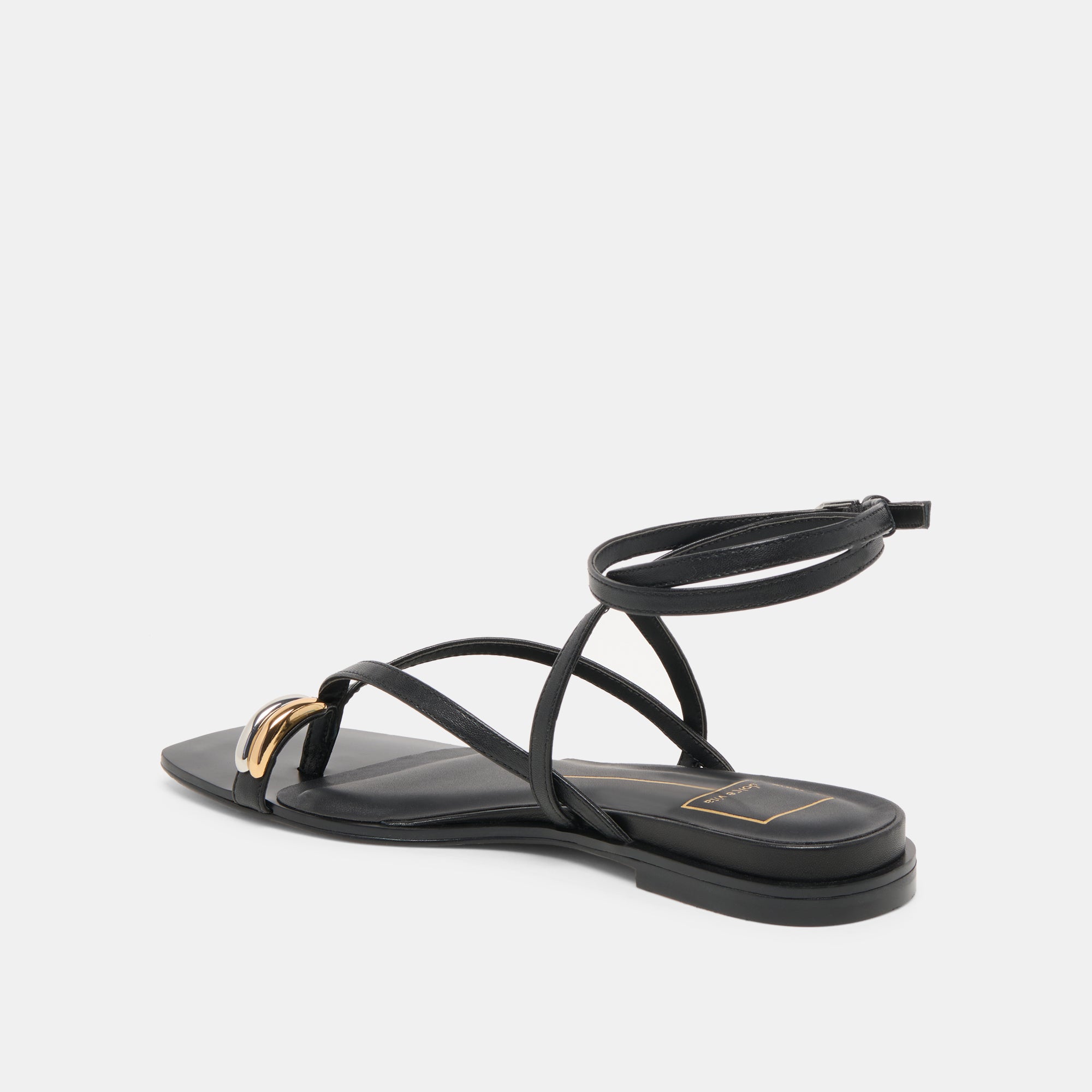 TYRICE SANDALS BLACK LEATHER - Image 7