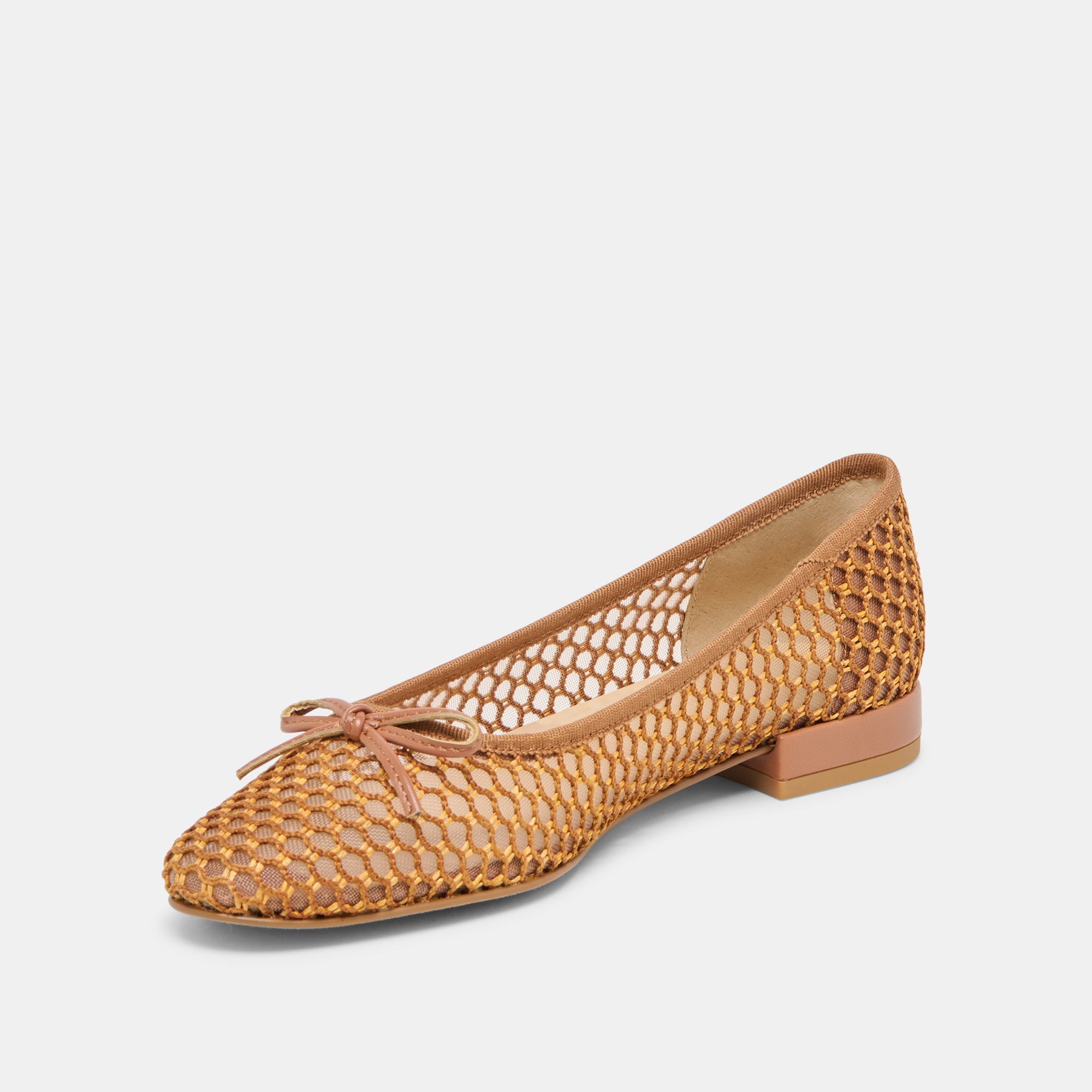 ULICIA BALLET FLATS CORAL WOVEN MESH - Image 4