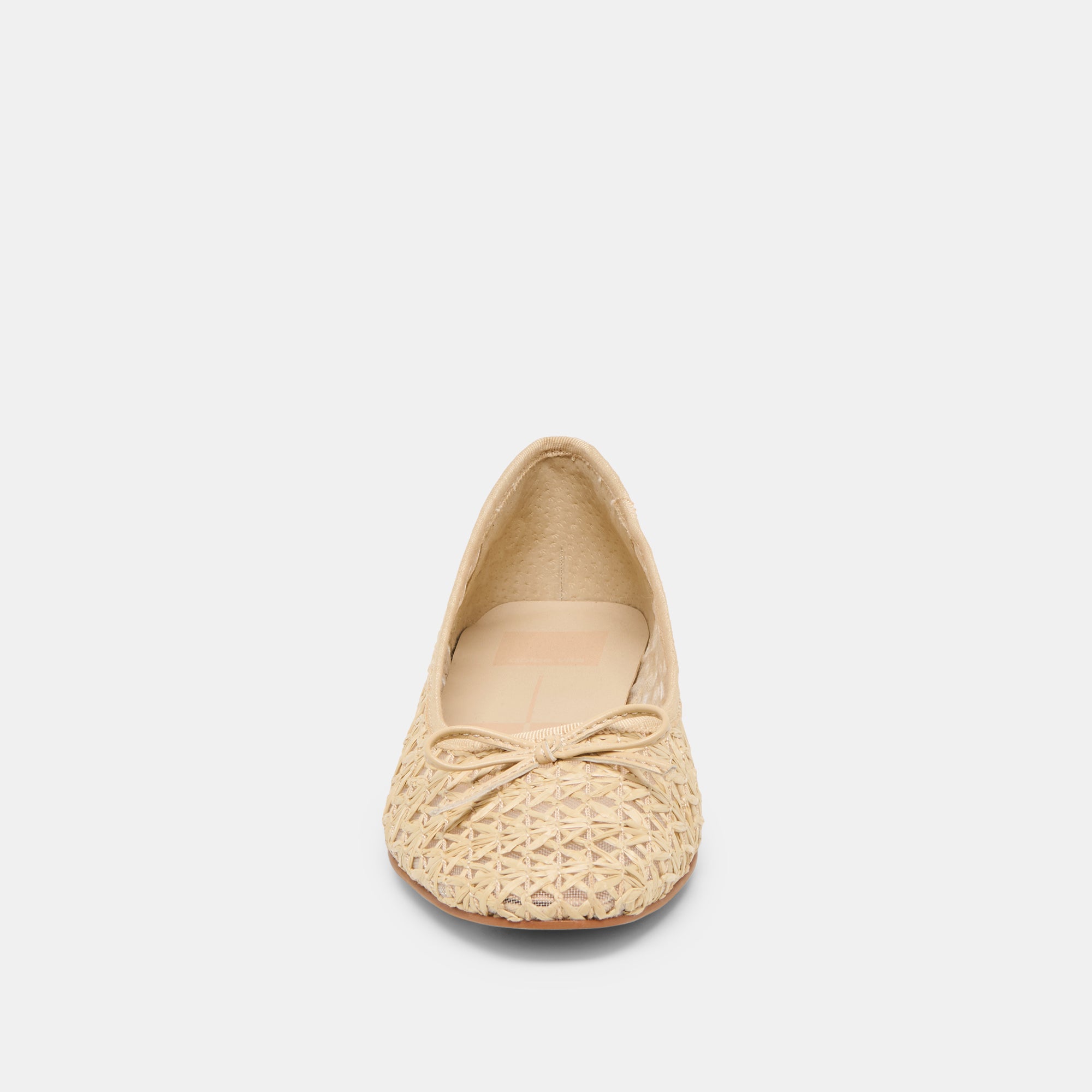 ULICIA BALLET FLATS LT NATURAL CROSS HATCH RAFFIA - Image 8