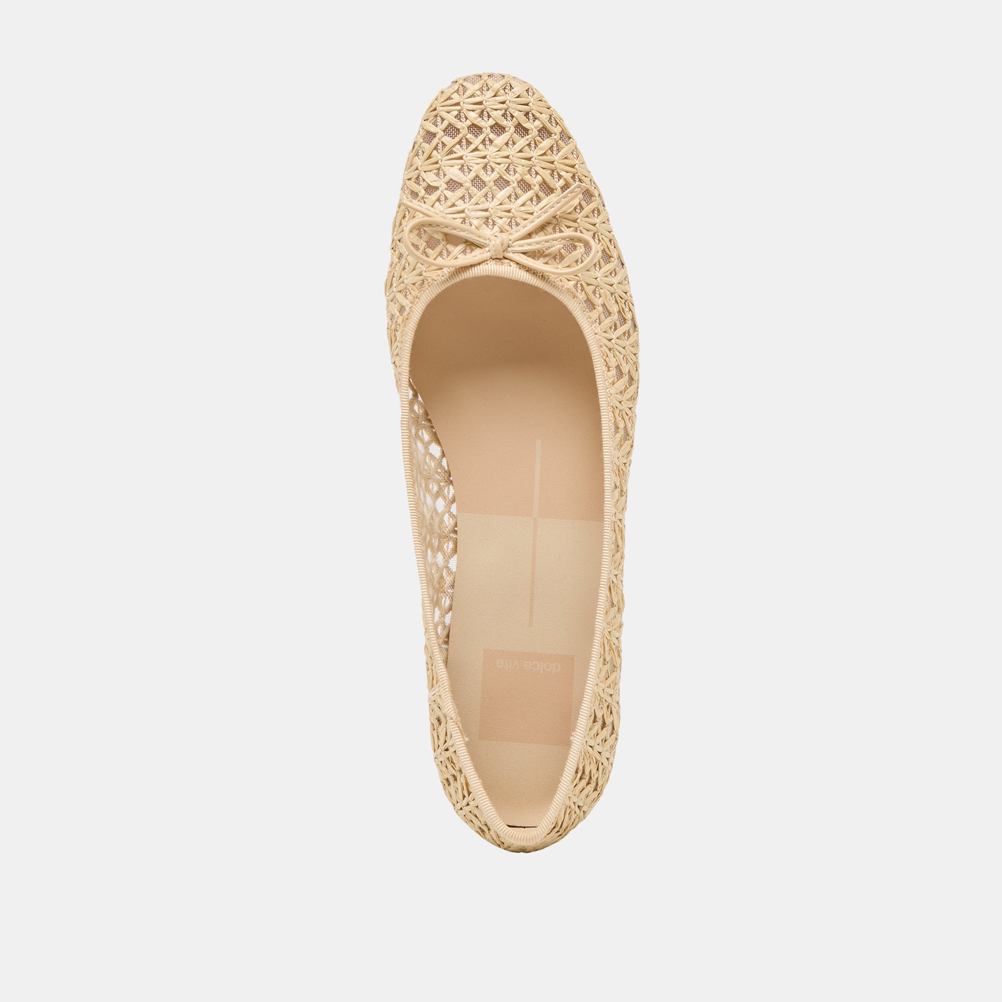 ULICIA BALLET FLATS LT NATURAL CROSS HATCH RAFFIA - Image 10