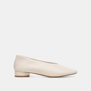 ANDEY BALLET FLATS BONE LEATHER
