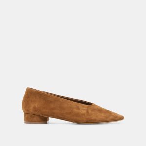 ANDEY BALLET FLATS BROWN SUEDE