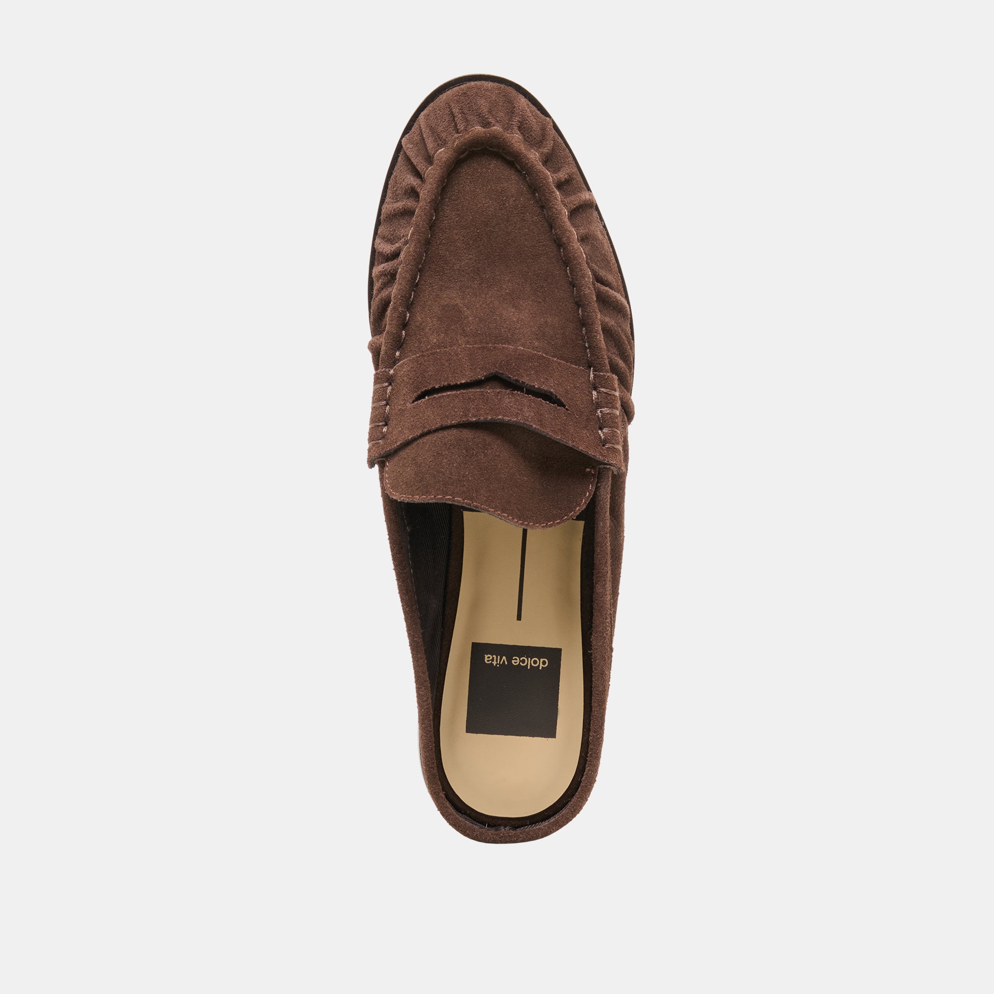 BETZY LOAFERS DK BROWN SUEDE - Image 8