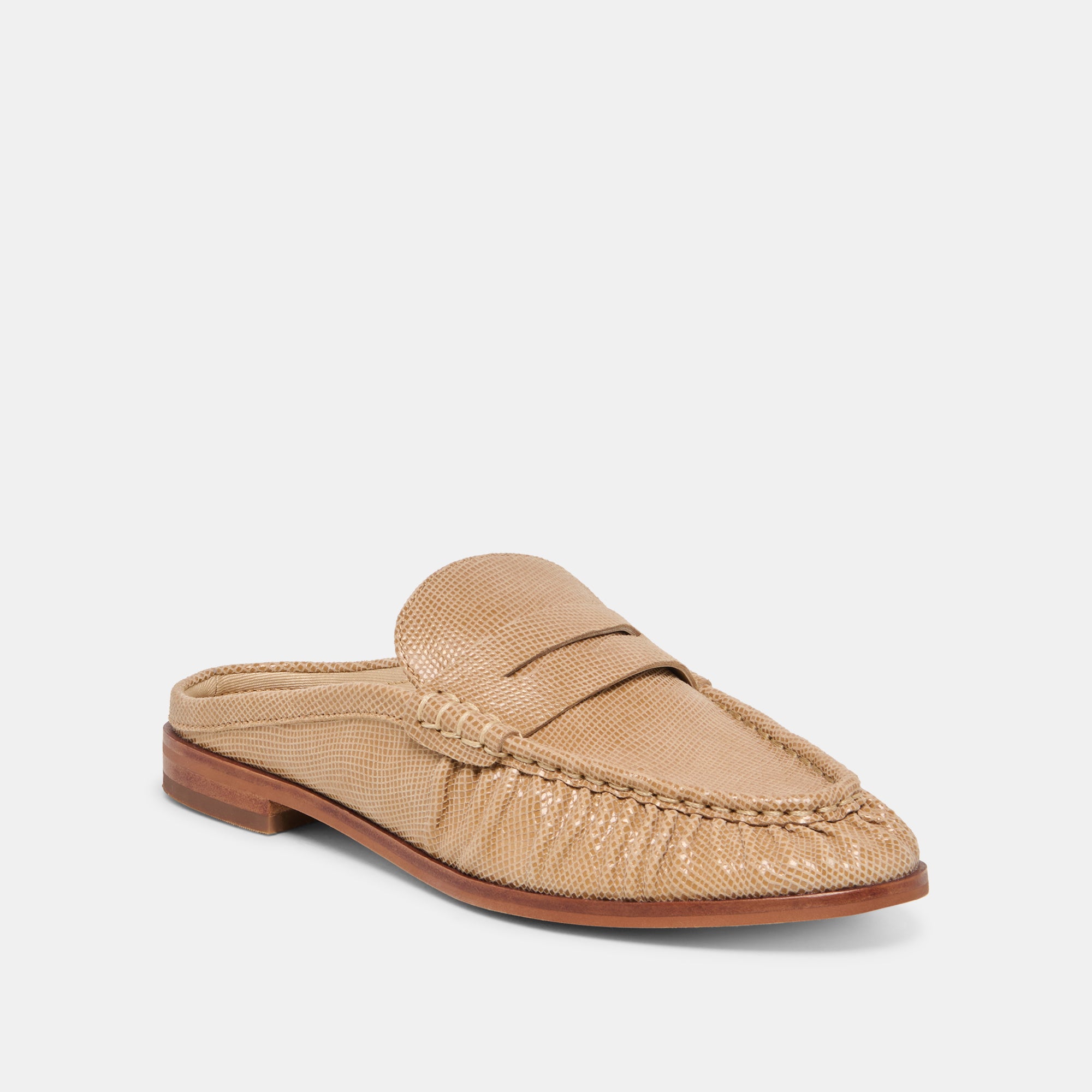 BETZY LOAFERS LATTE EMBOSSED SUEDE - Image 2