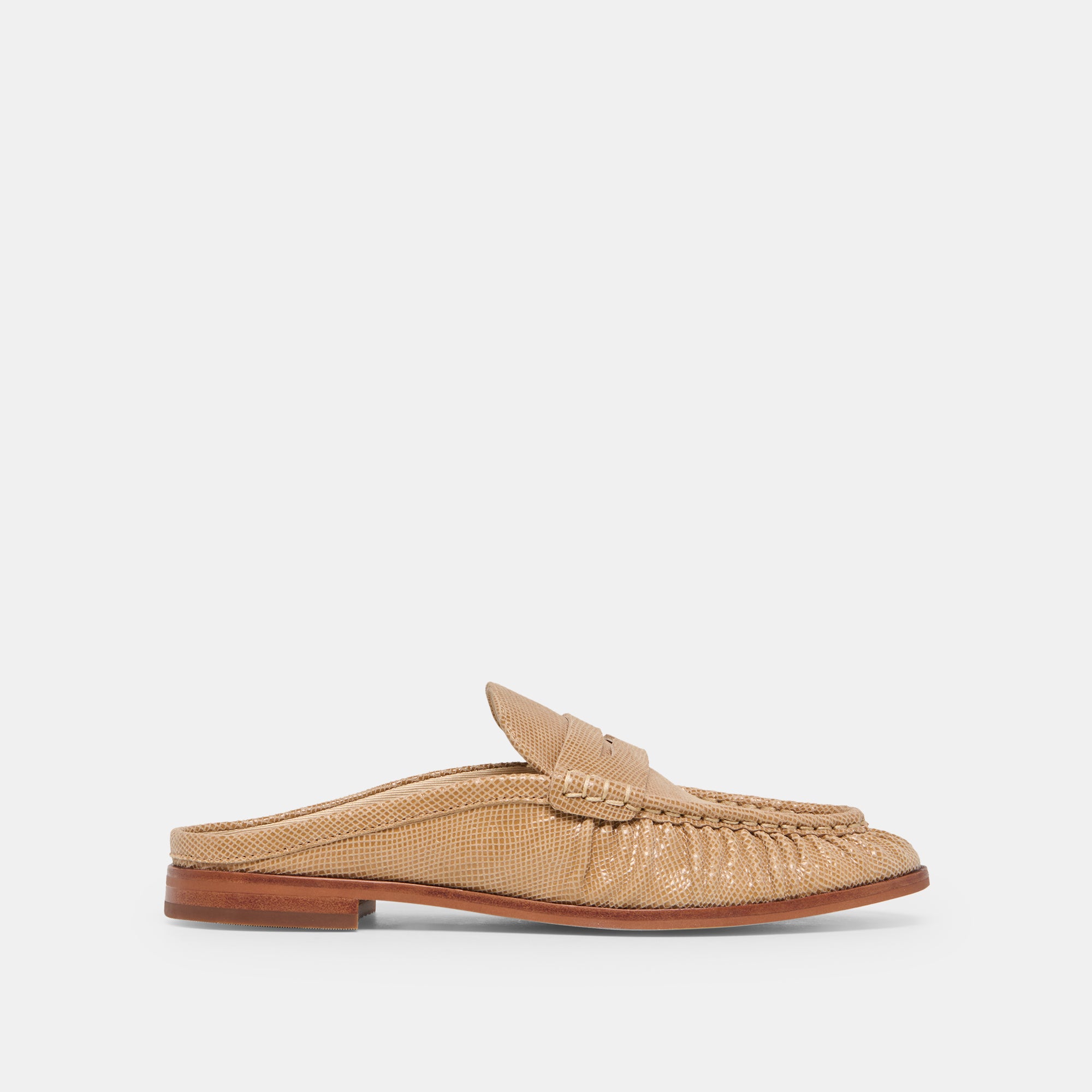 BETZY LOAFERS LATTE EMBOSSED SUEDE