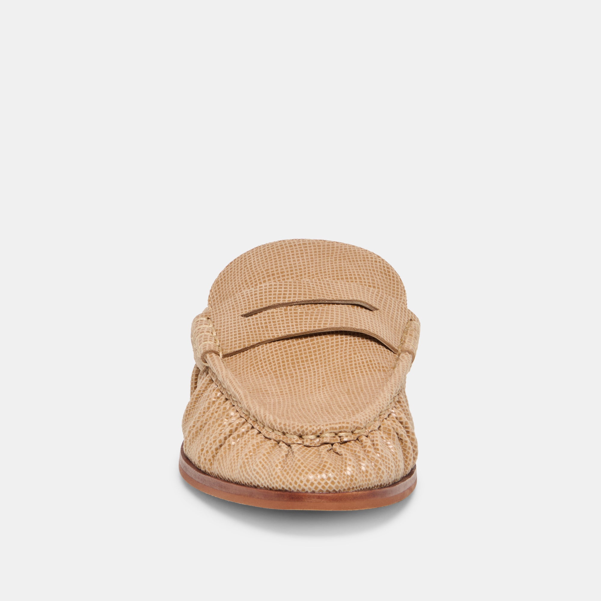BETZY LOAFERS LATTE EMBOSSED SUEDE - Image 6
