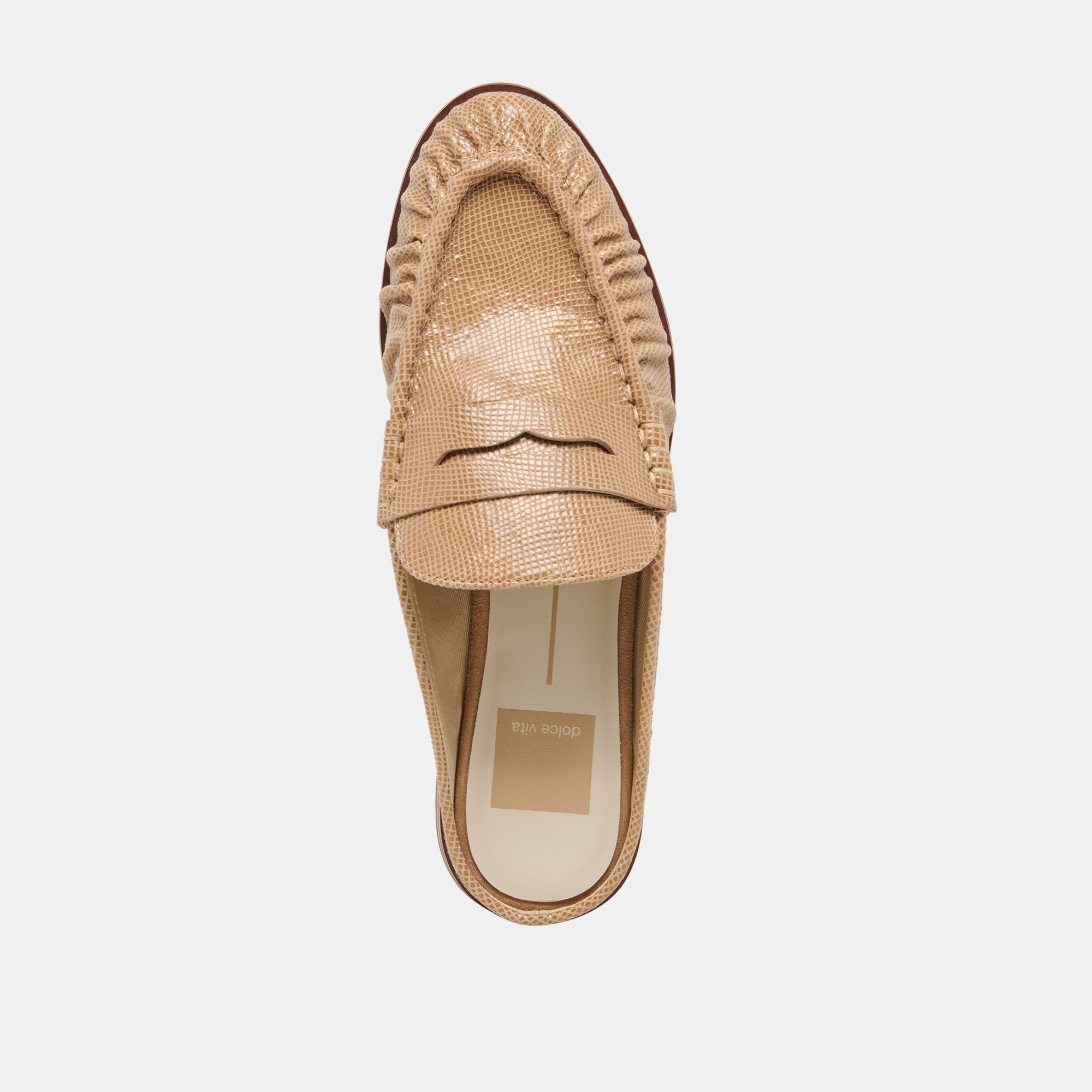 BETZY LOAFERS LATTE EMBOSSED SUEDE - Image 8