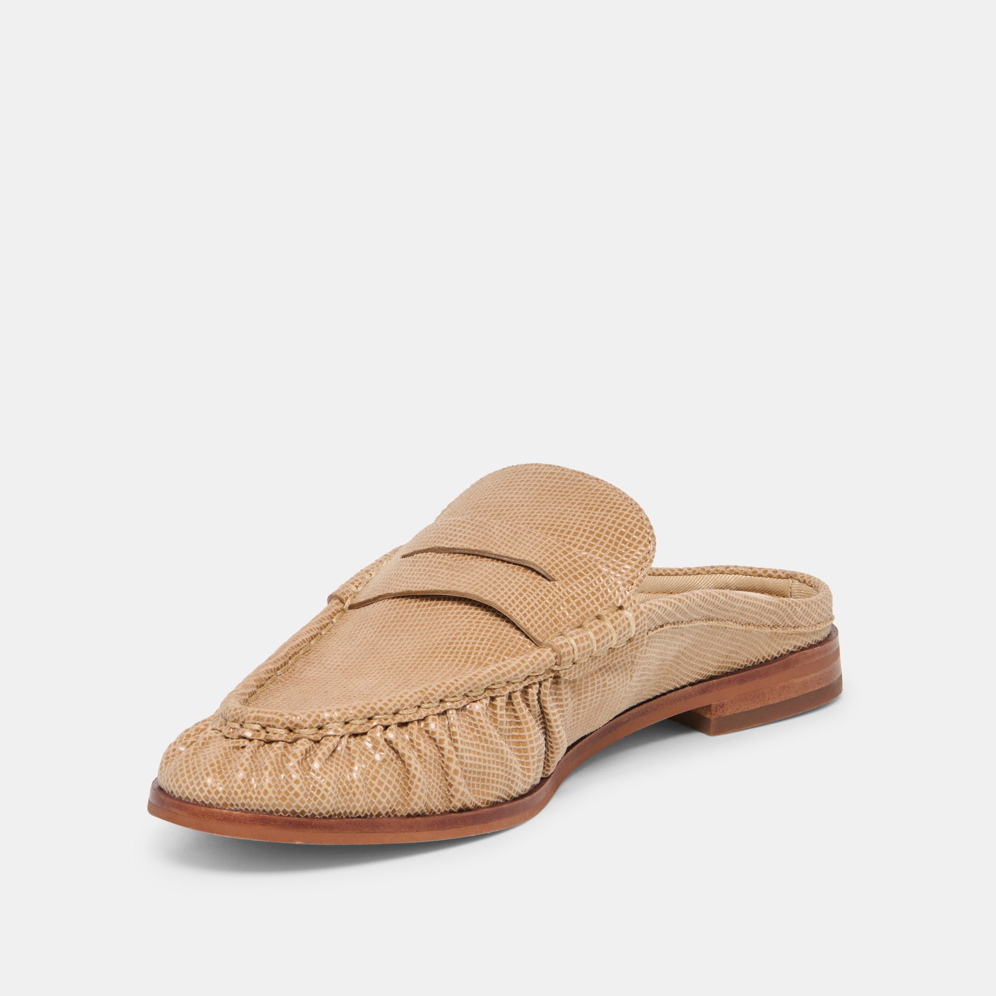 BETZY LOAFERS LATTE EMBOSSED SUEDE - Image 4