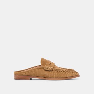BETZY LOAFERS LT BROWN SUEDE