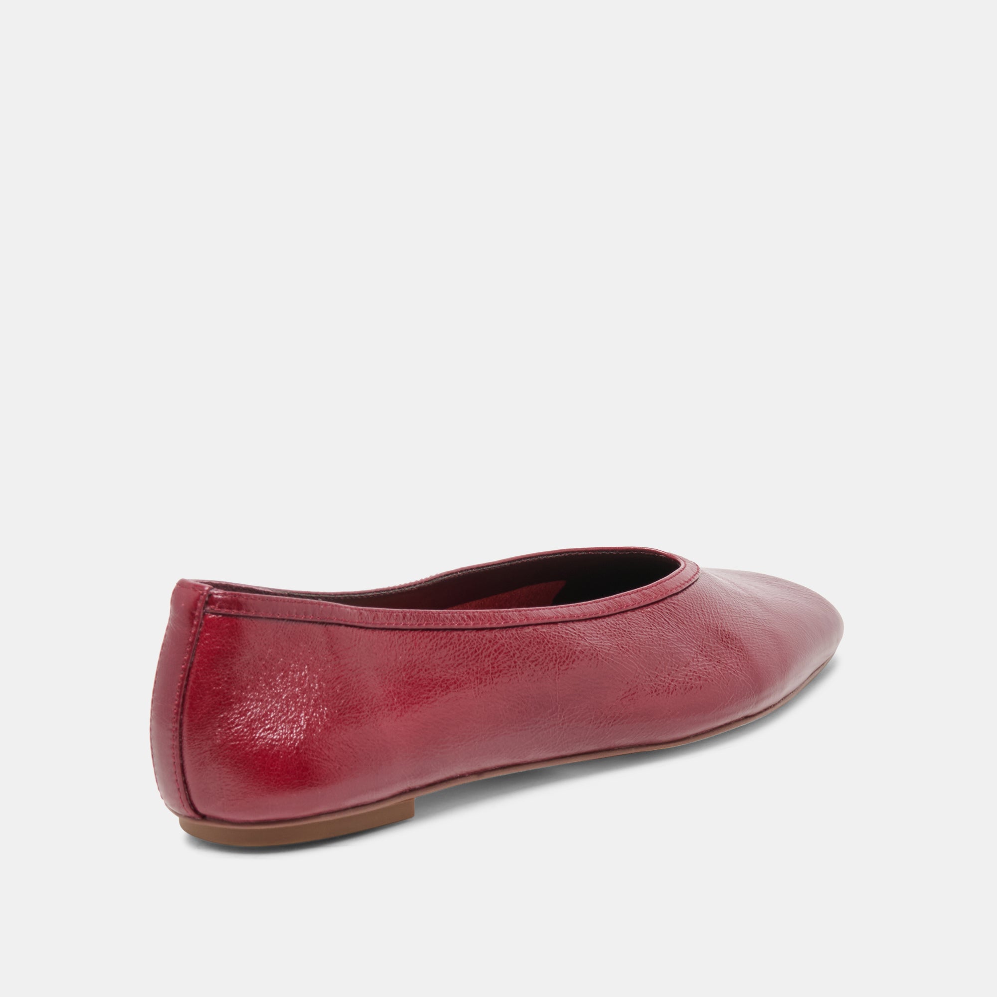 CARET BALLET FLATS GARNET LEATHER - Image 3