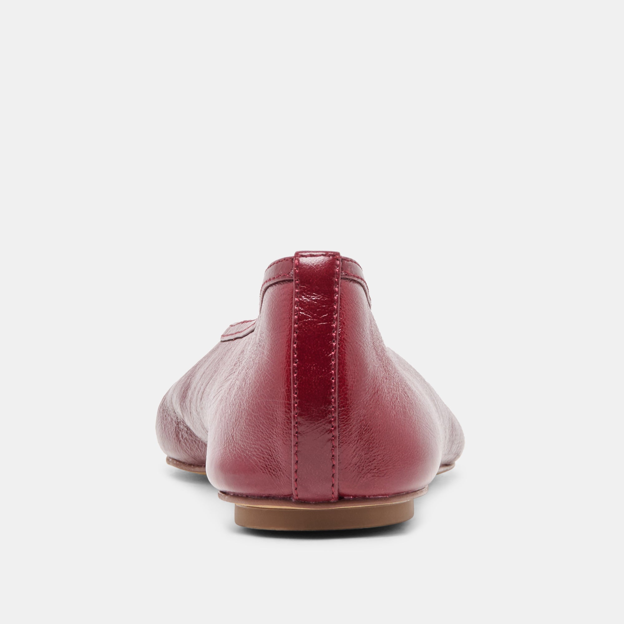 CARET BALLET FLATS GARNET LEATHER - Image 7