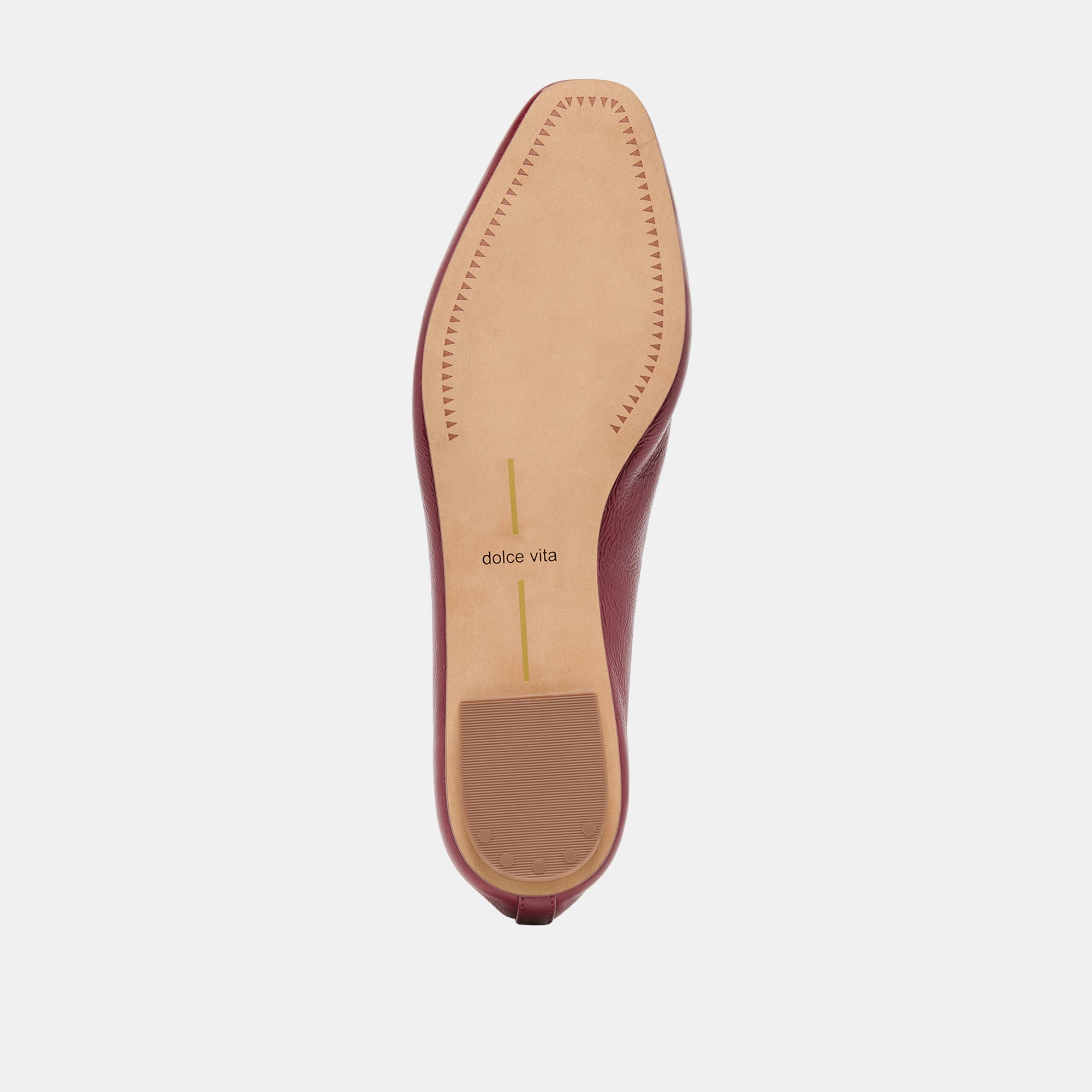 CARET BALLET FLATS GARNET LEATHER - Image 9