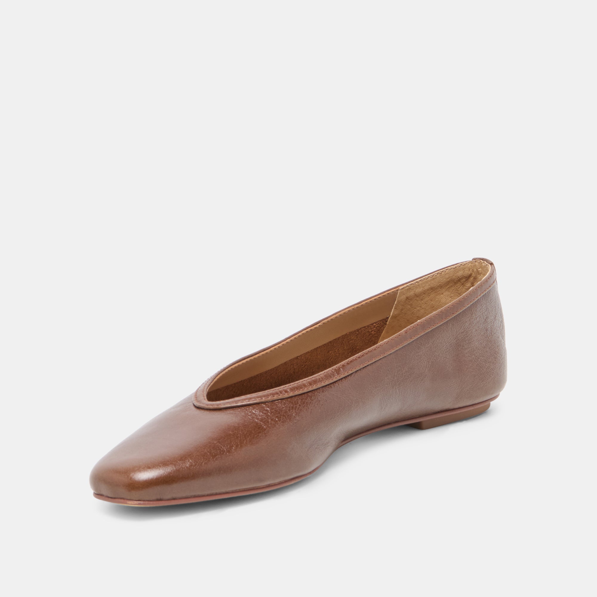 CARET BALLET FLATS RUSSET LEATHER - Image 4