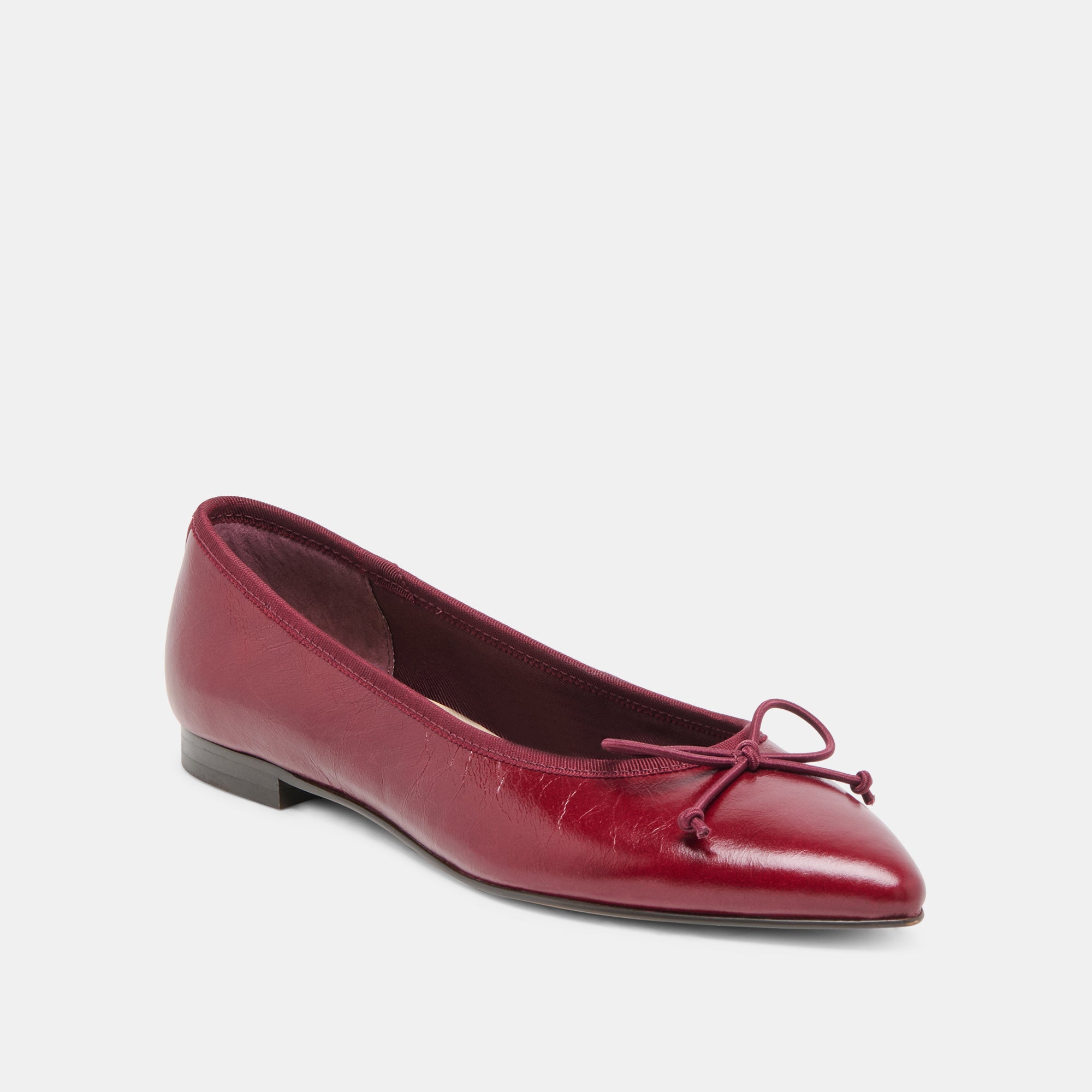 CELIO BALLET FLATS GARNET LEATHER - Image 2