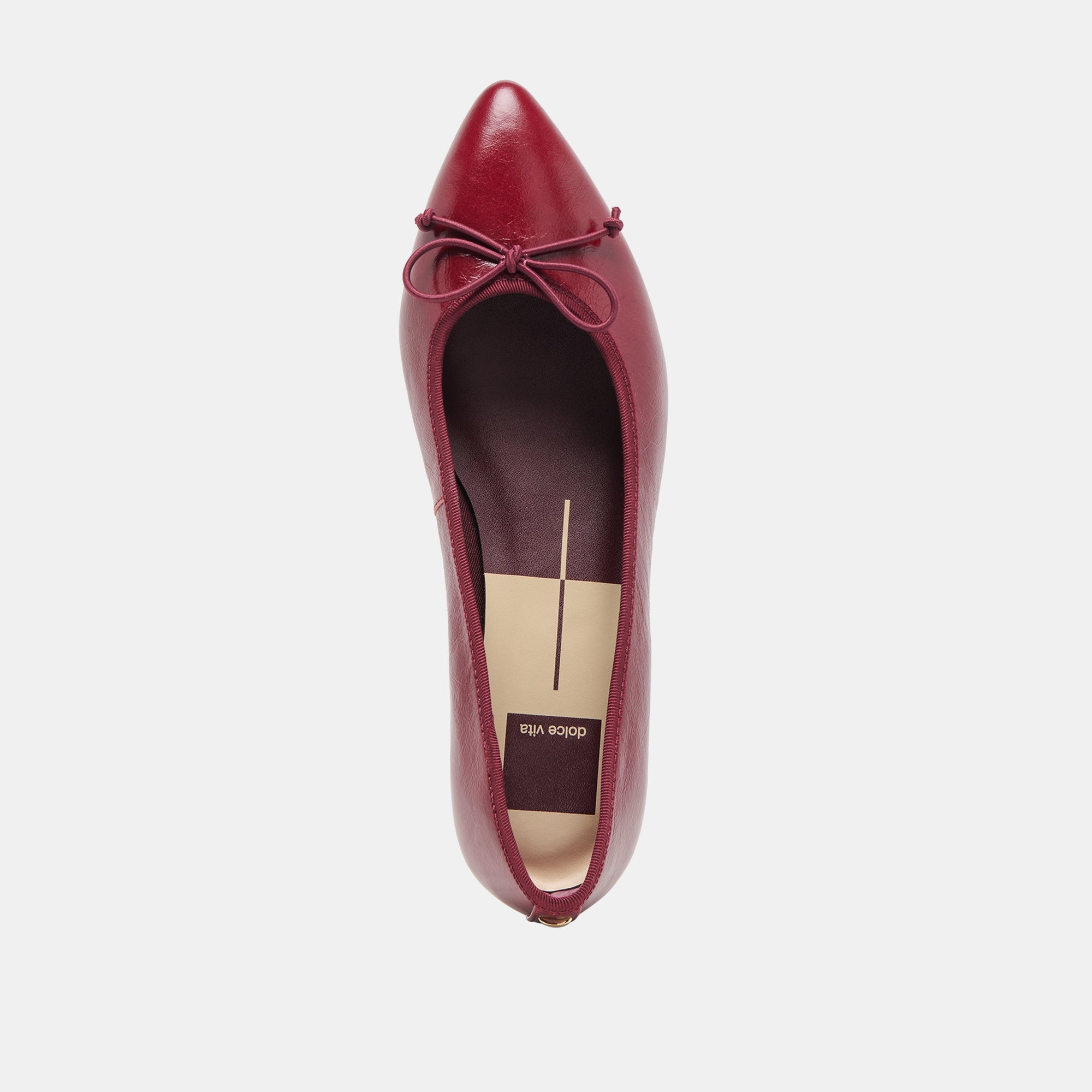 CELIO BALLET FLATS GARNET LEATHER - Image 8