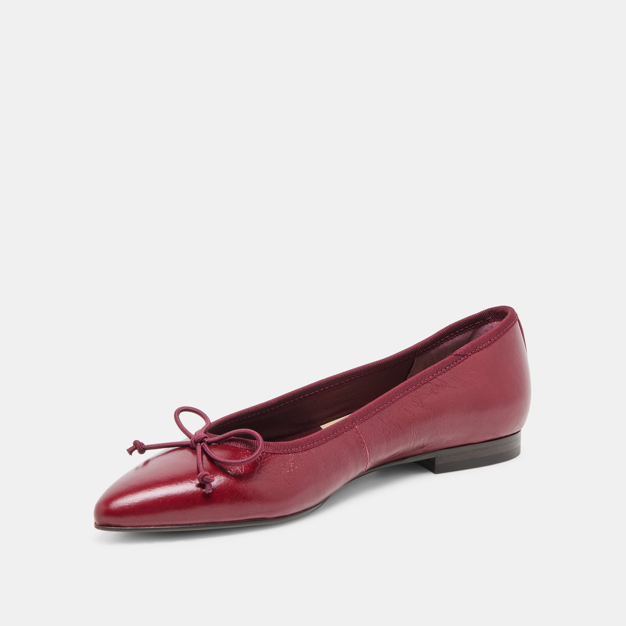 CELIO BALLET FLATS GARNET LEATHER - Image 4