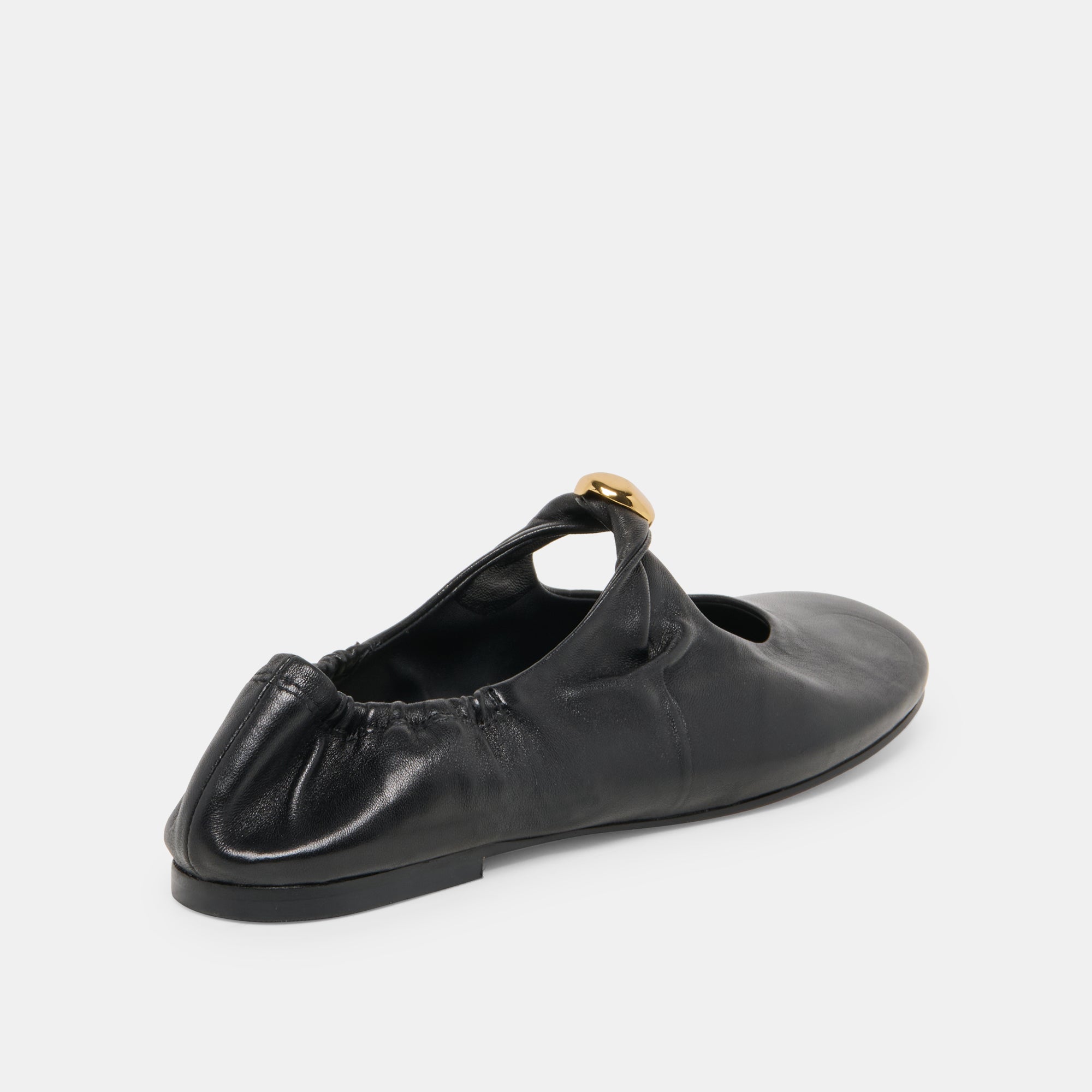CORNEL FLATS BLACK LEATHER - Image 4