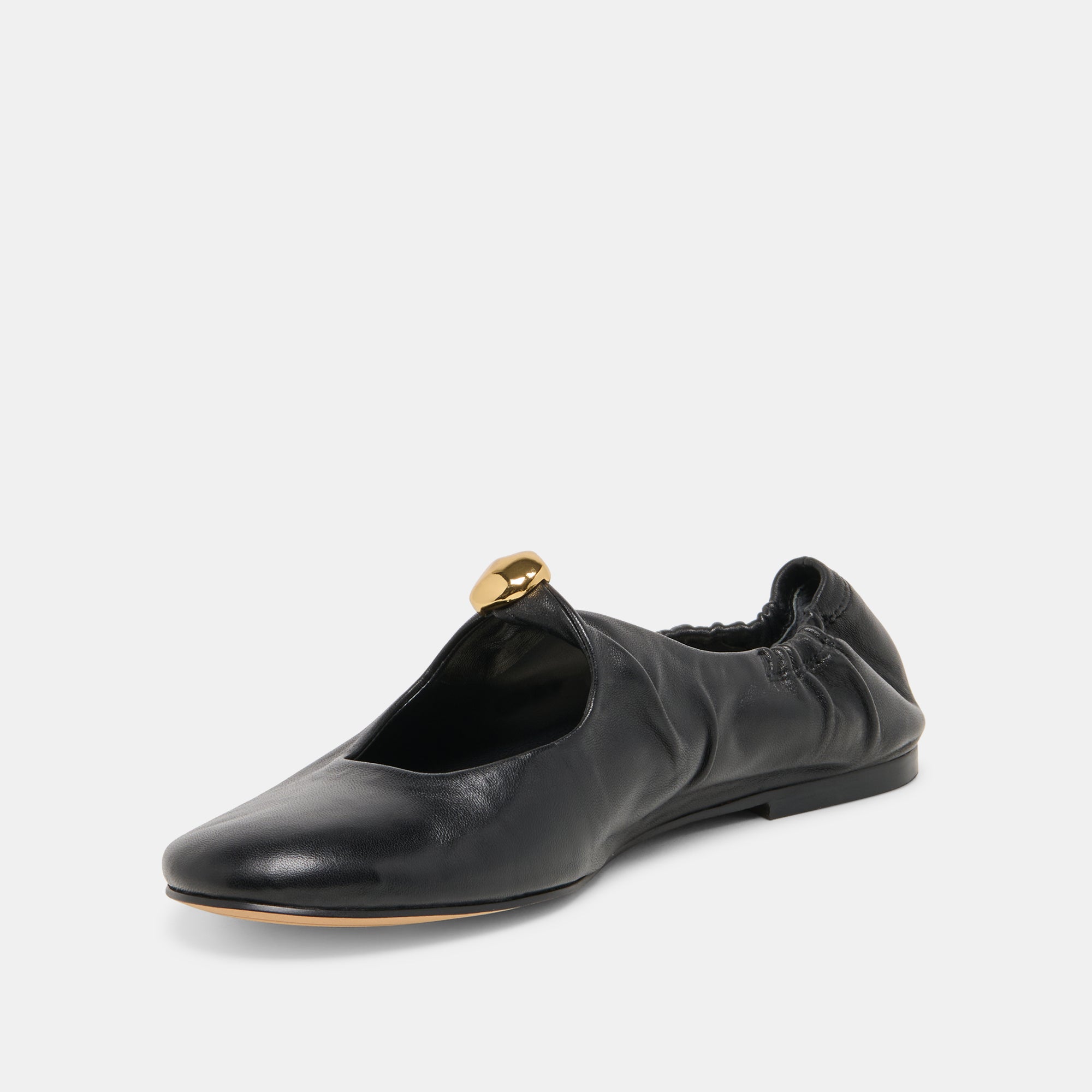CORNEL FLATS BLACK LEATHER - Image 6