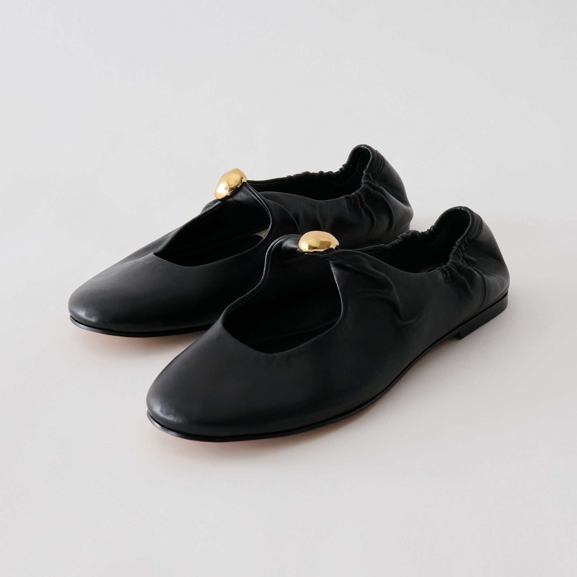 CORNEL FLATS BLACK LEATHER - Image 3