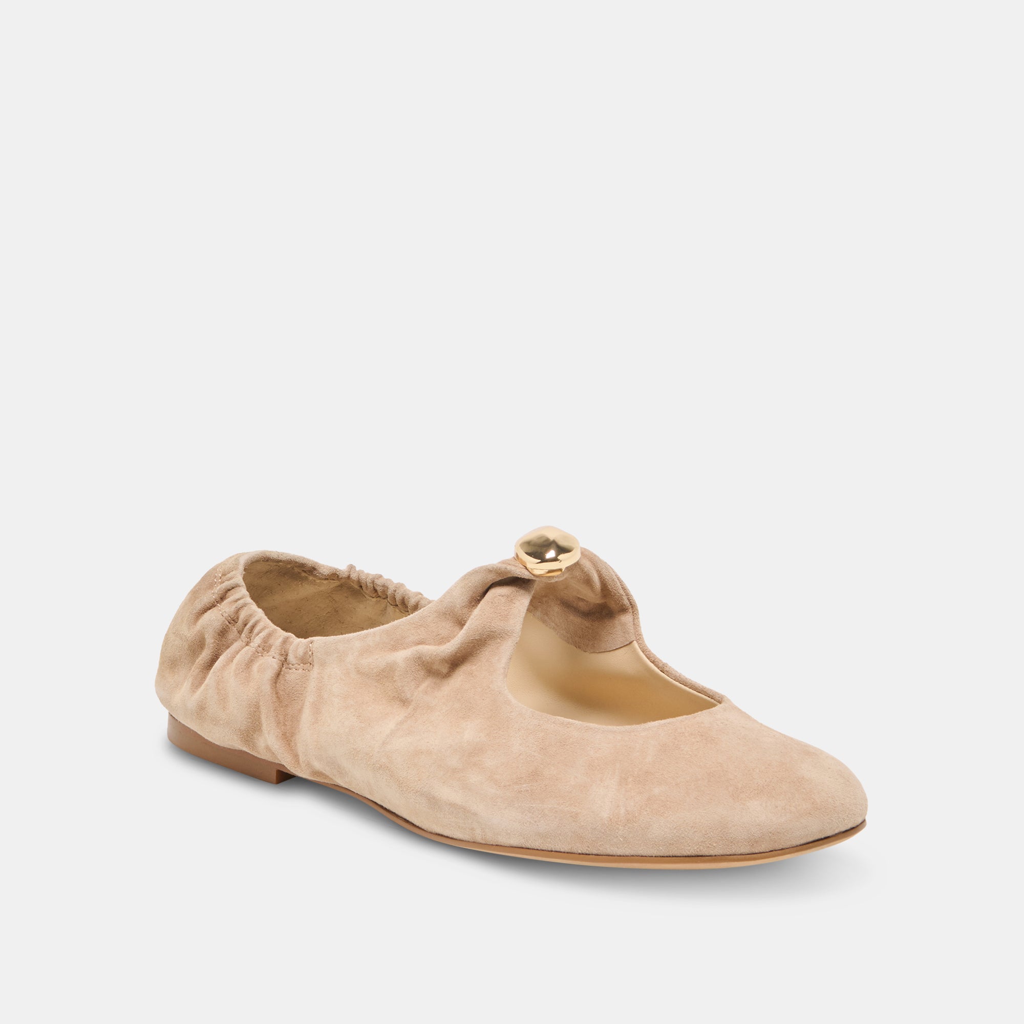 CORNEL FLATS CAMEL SUEDE - Image 3