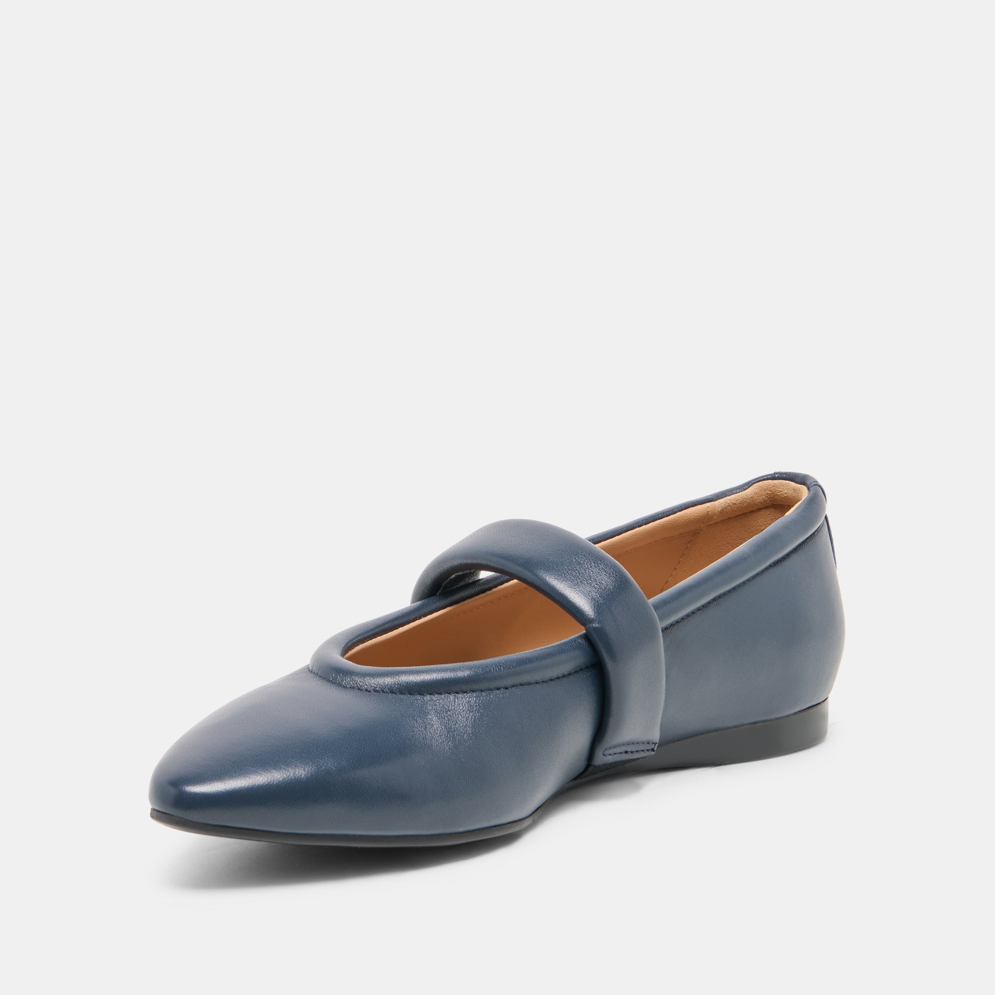 FERA BALLET FLATS NAVY LEATHER - Image 4