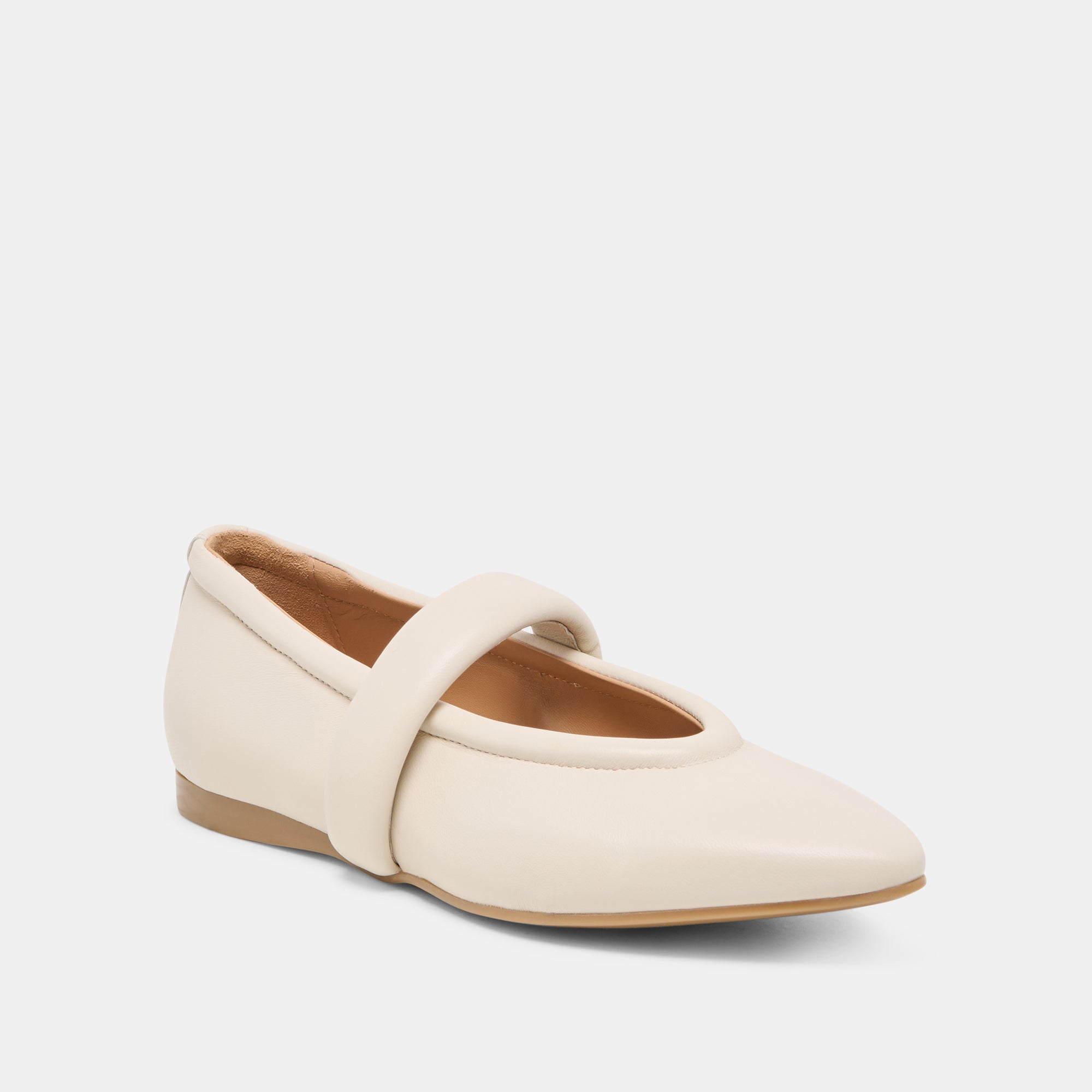 FERA BALLET FLATS OFF WHITE LEATHER - Image 2