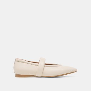 FERA BALLET FLATS OFF WHITE LEATHER