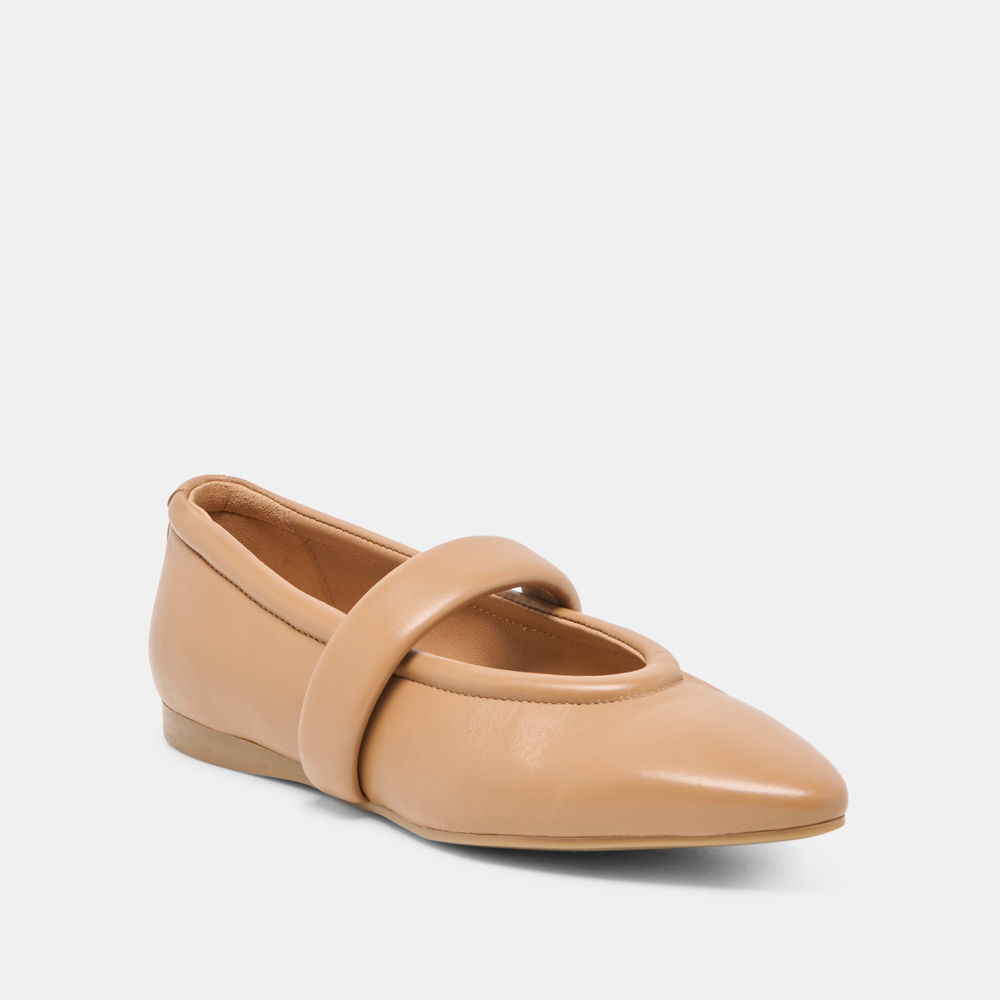 FERA BALLET FLATS TAN LEATHER - Image 2