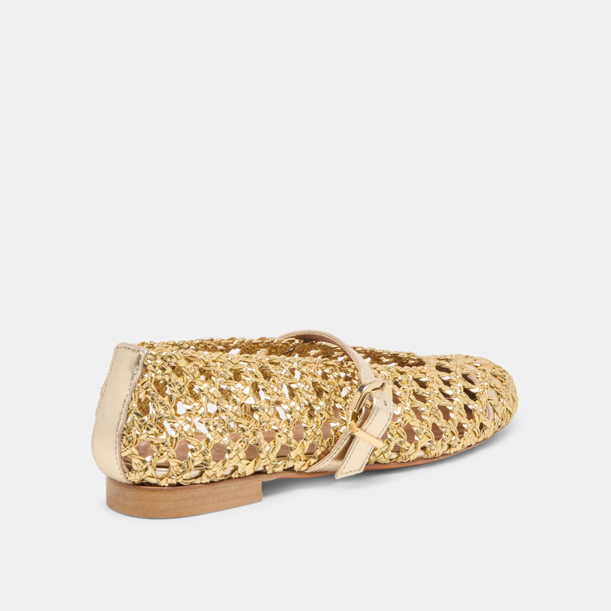 DOVER BALLET FLATS GOLD WOVEN STELLA - Image 3