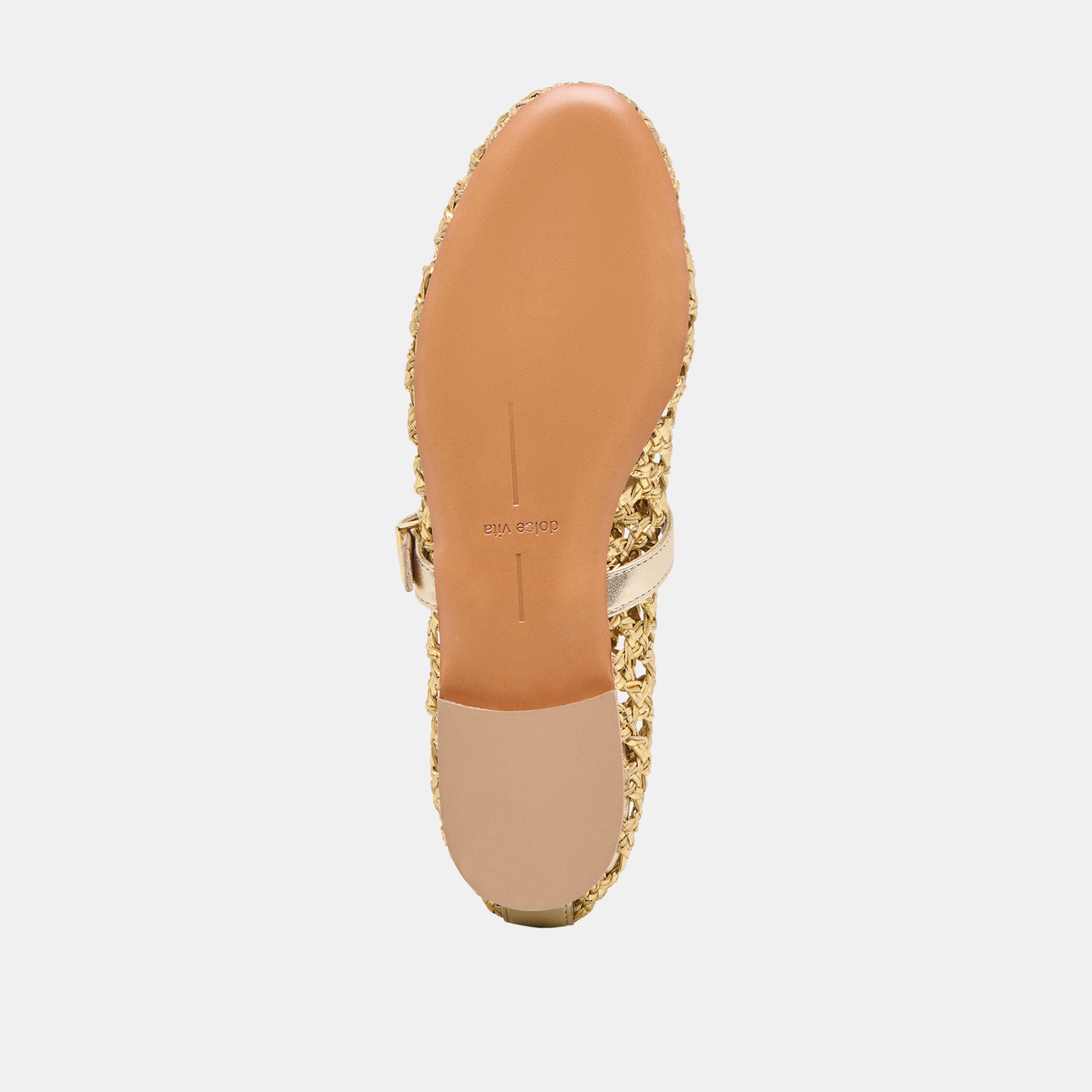 DOVER BALLET FLATS GOLD WOVEN STELLA - Image 9