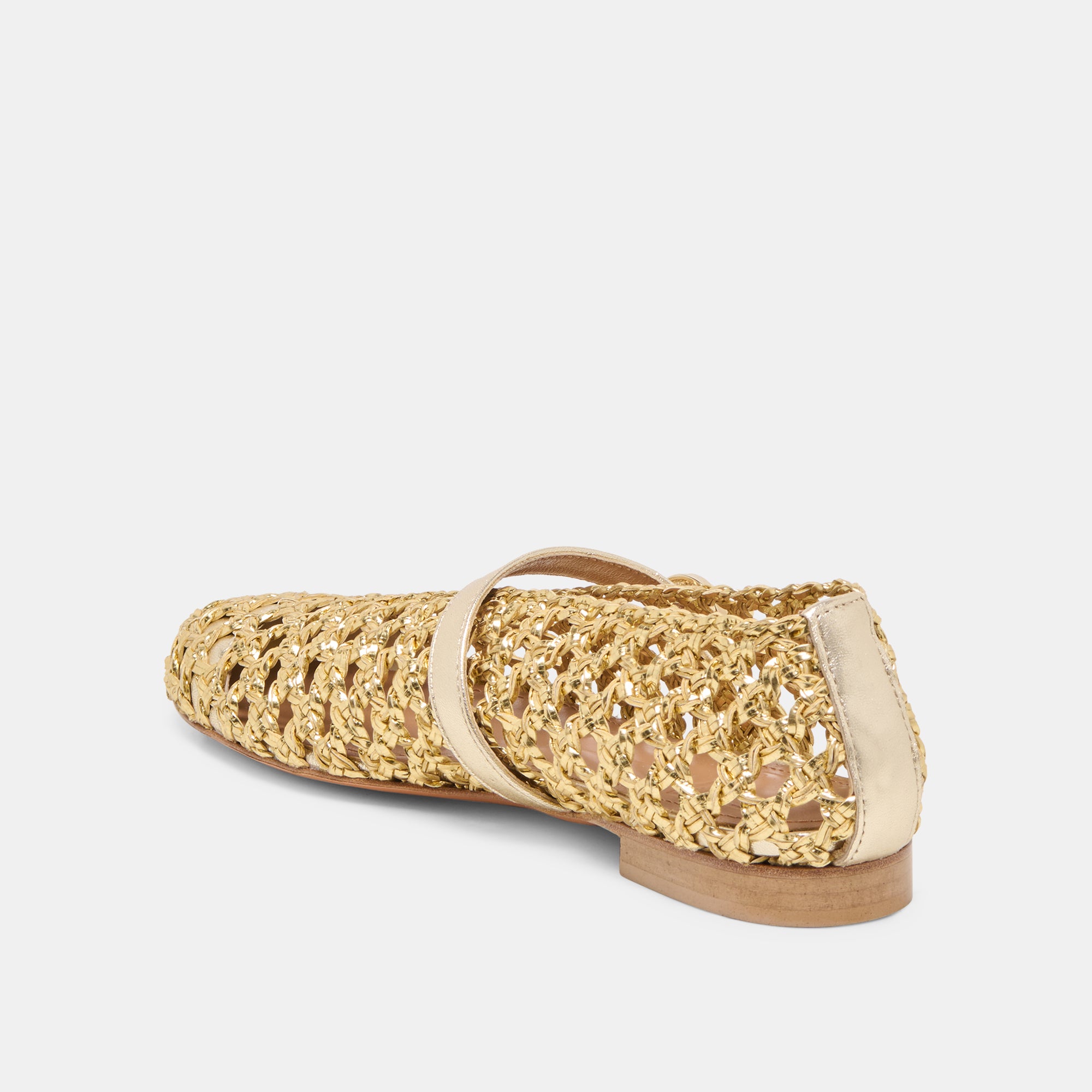 DOVER BALLET FLATS GOLD WOVEN STELLA - Image 5