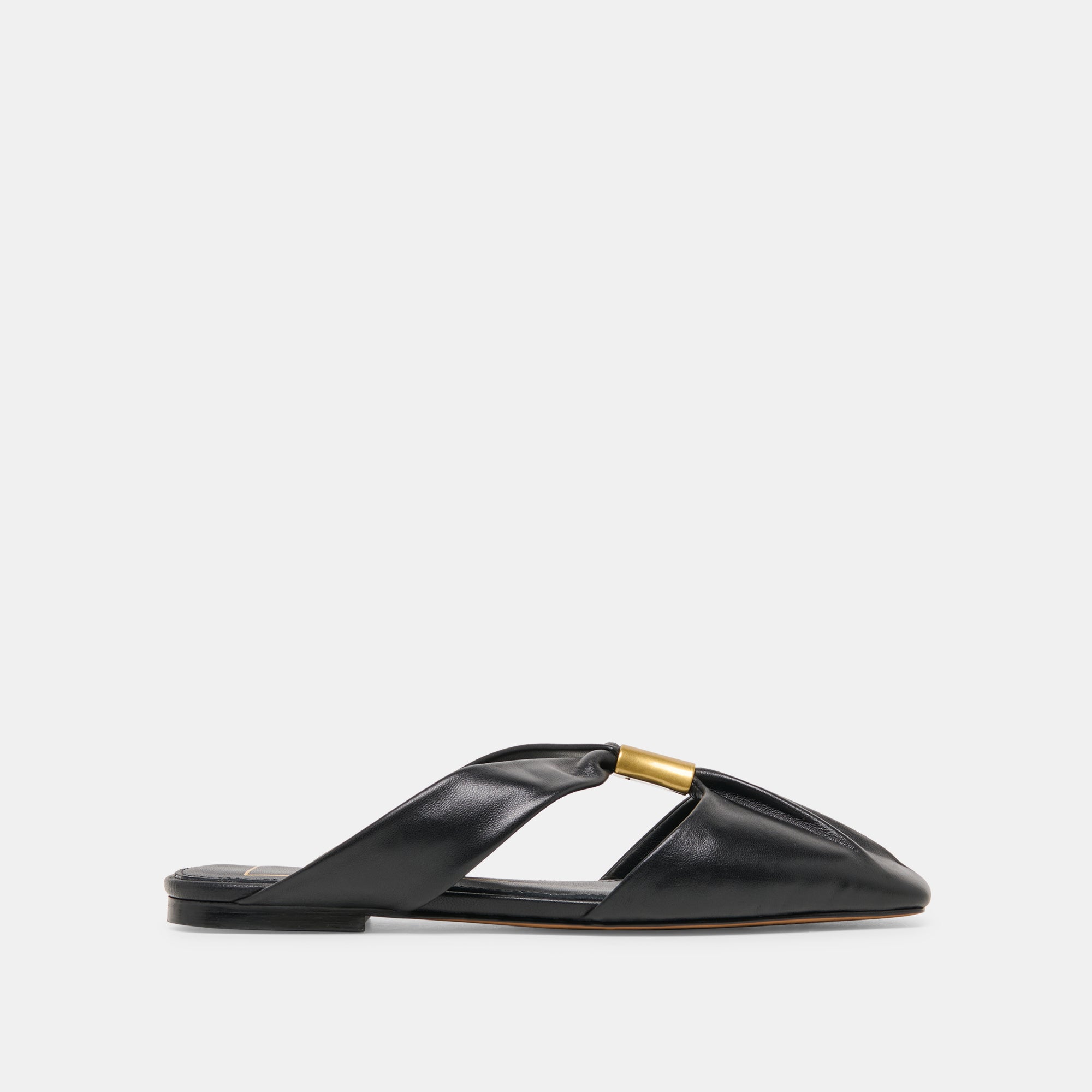 FRANEY FLATS BLACK LEATHER