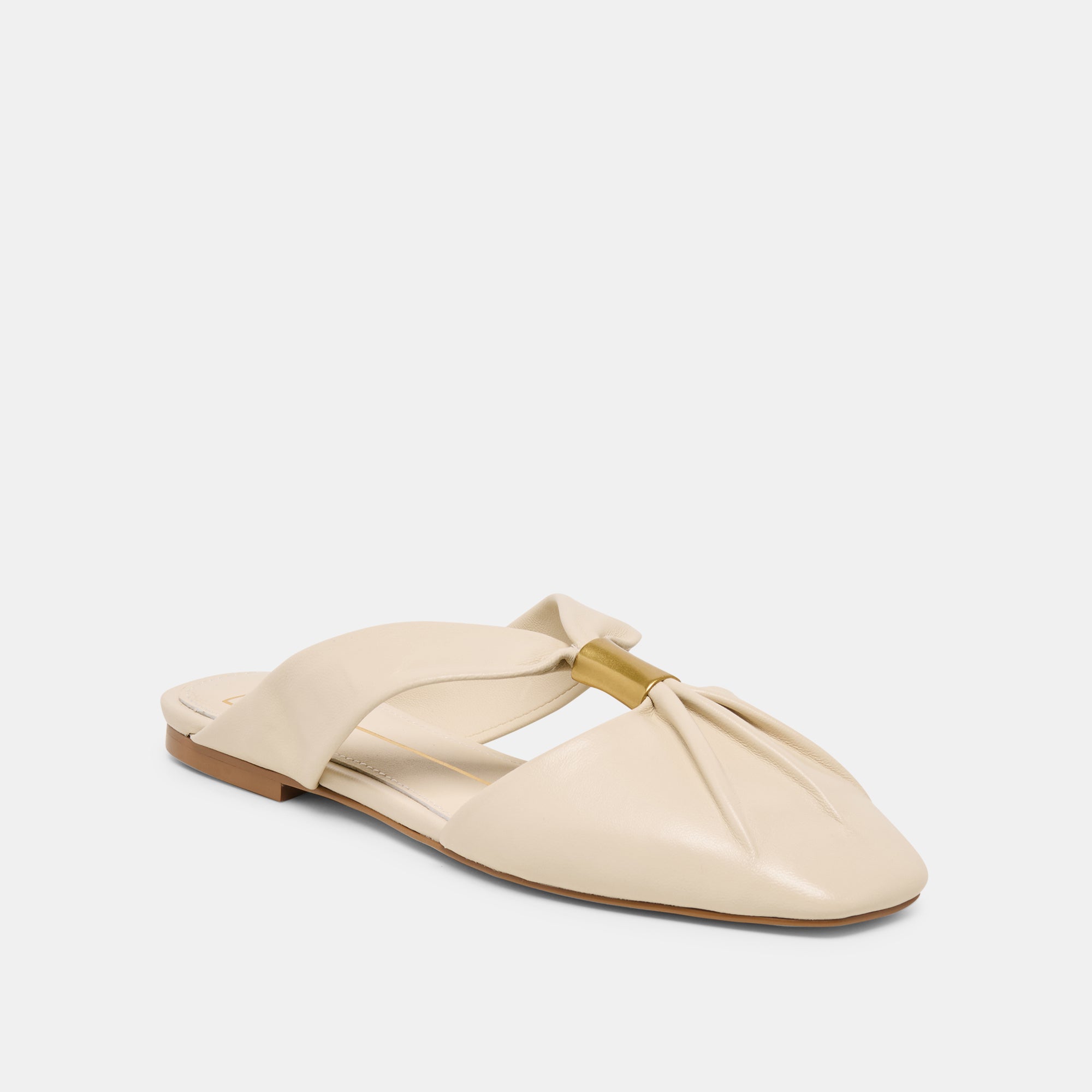FRANEY FLATS WHITE LEATHER - Image 2