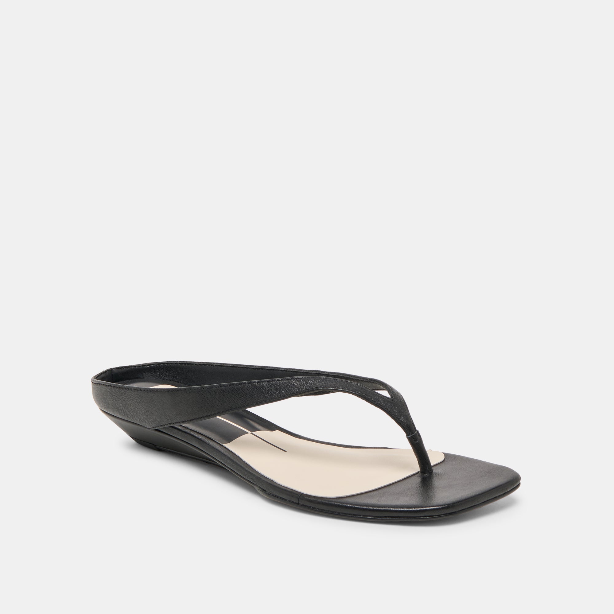 GIZEL SANDALS BLACK LEATHER - Image 2