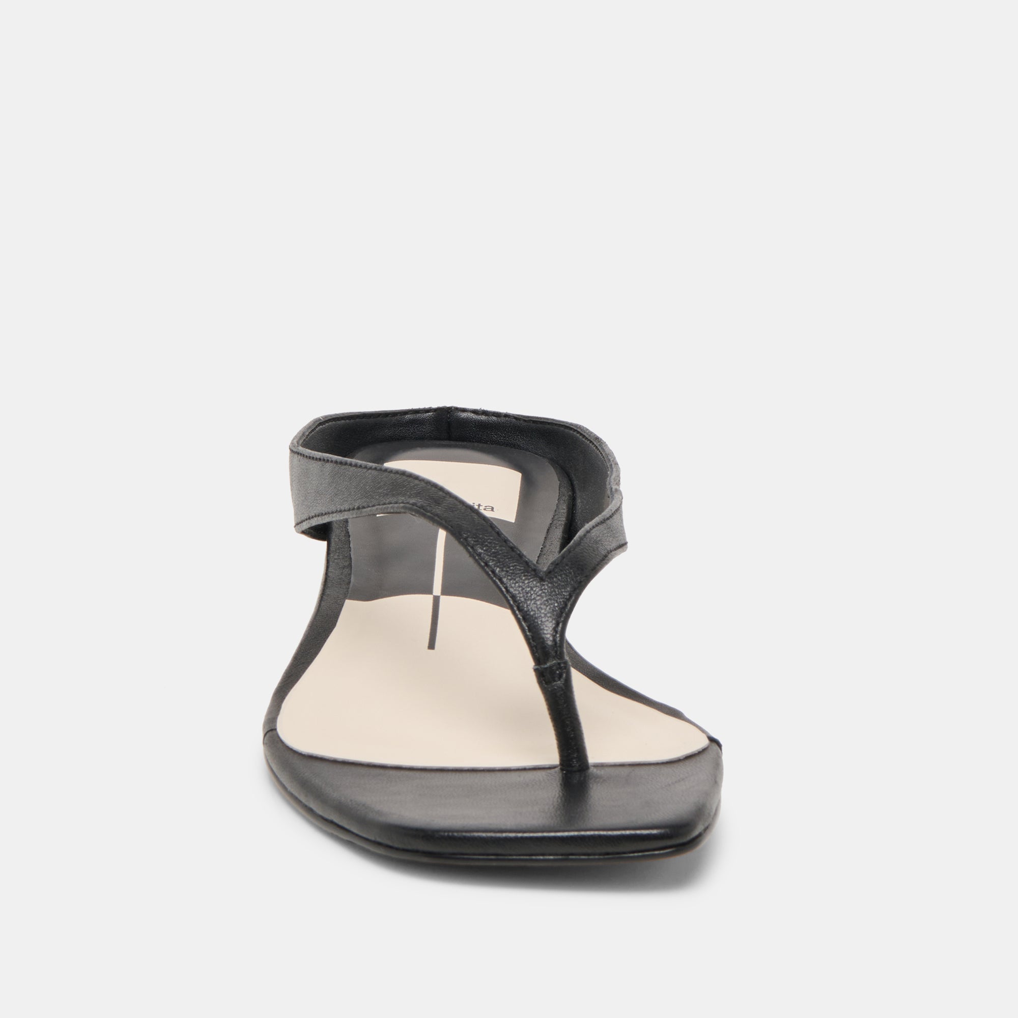 GIZEL SANDALS BLACK LEATHER - Image 6
