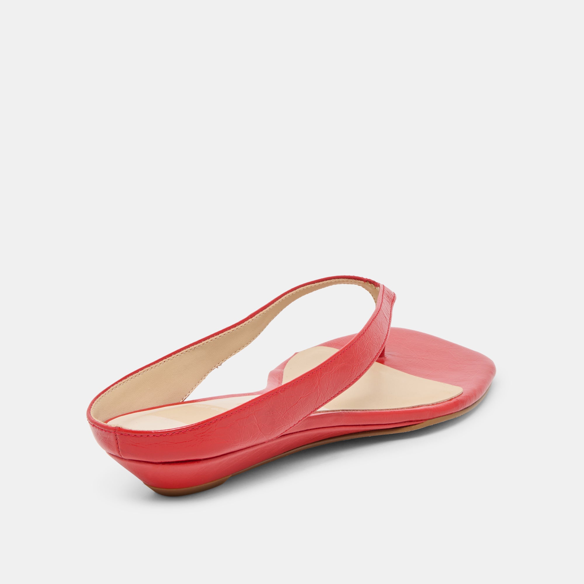 GIZEL SANDALS RED CRINKLE PATENT - Image 3