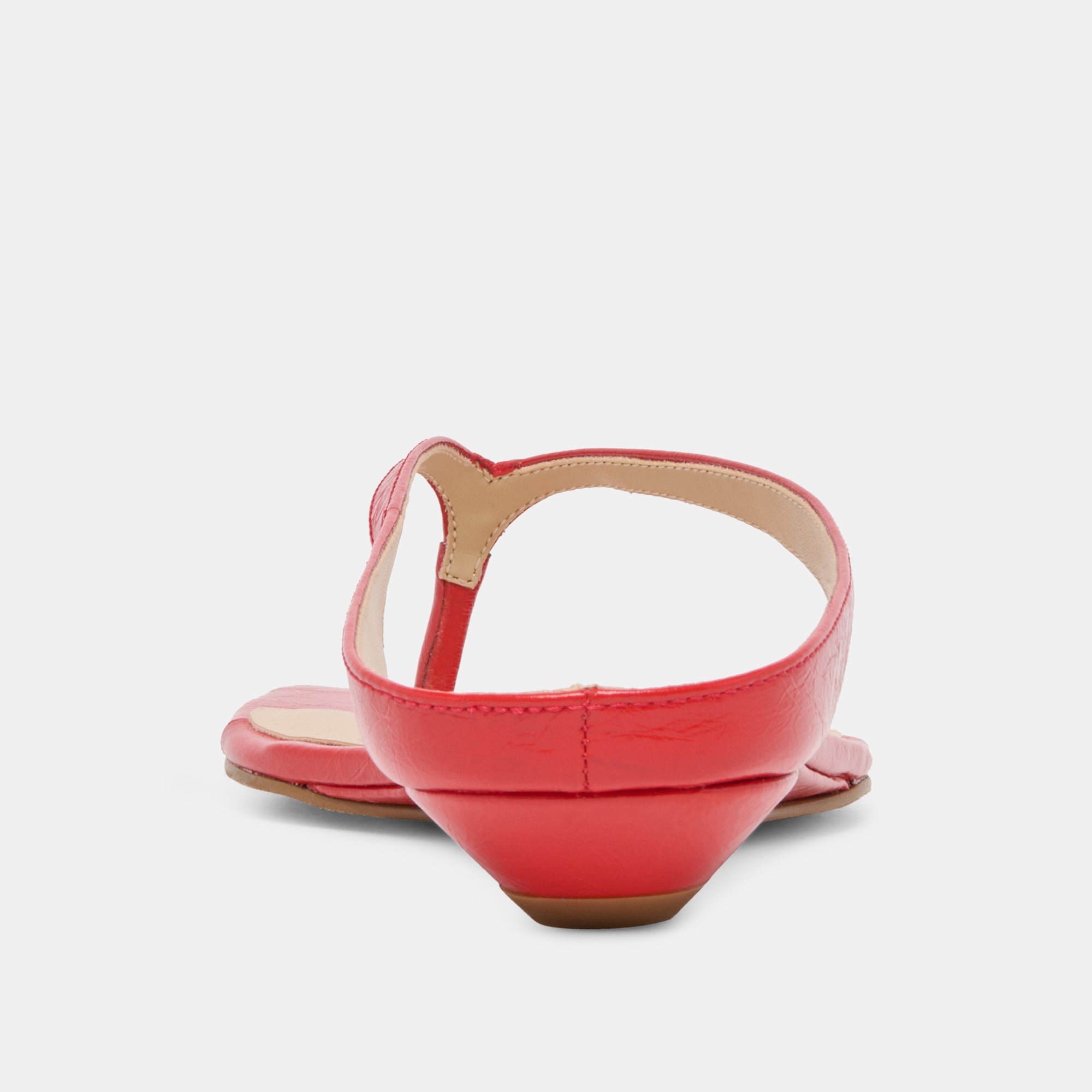GIZEL SANDALS RED CRINKLE PATENT - Image 7