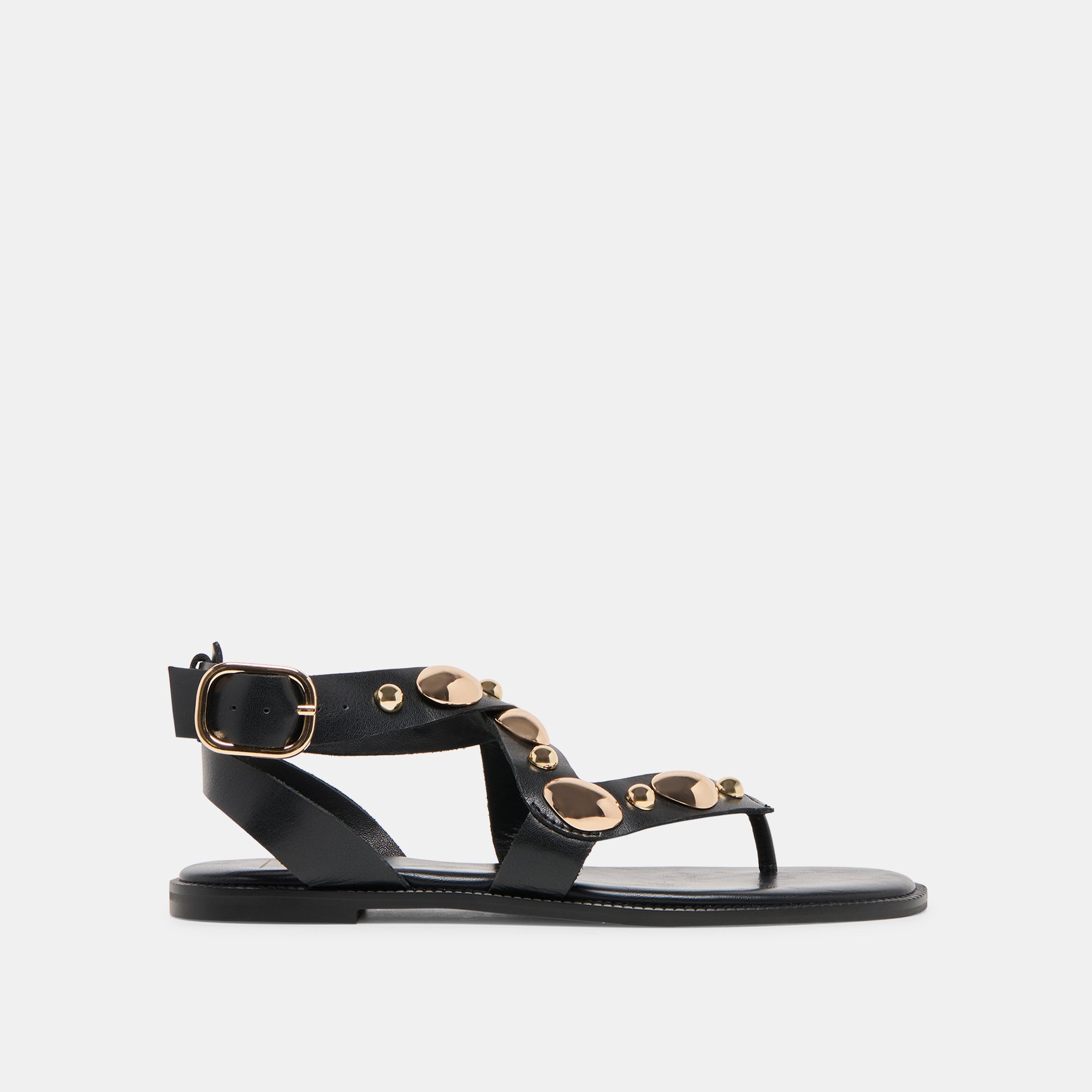 JAYDE SANDALS BLACK LEATHER