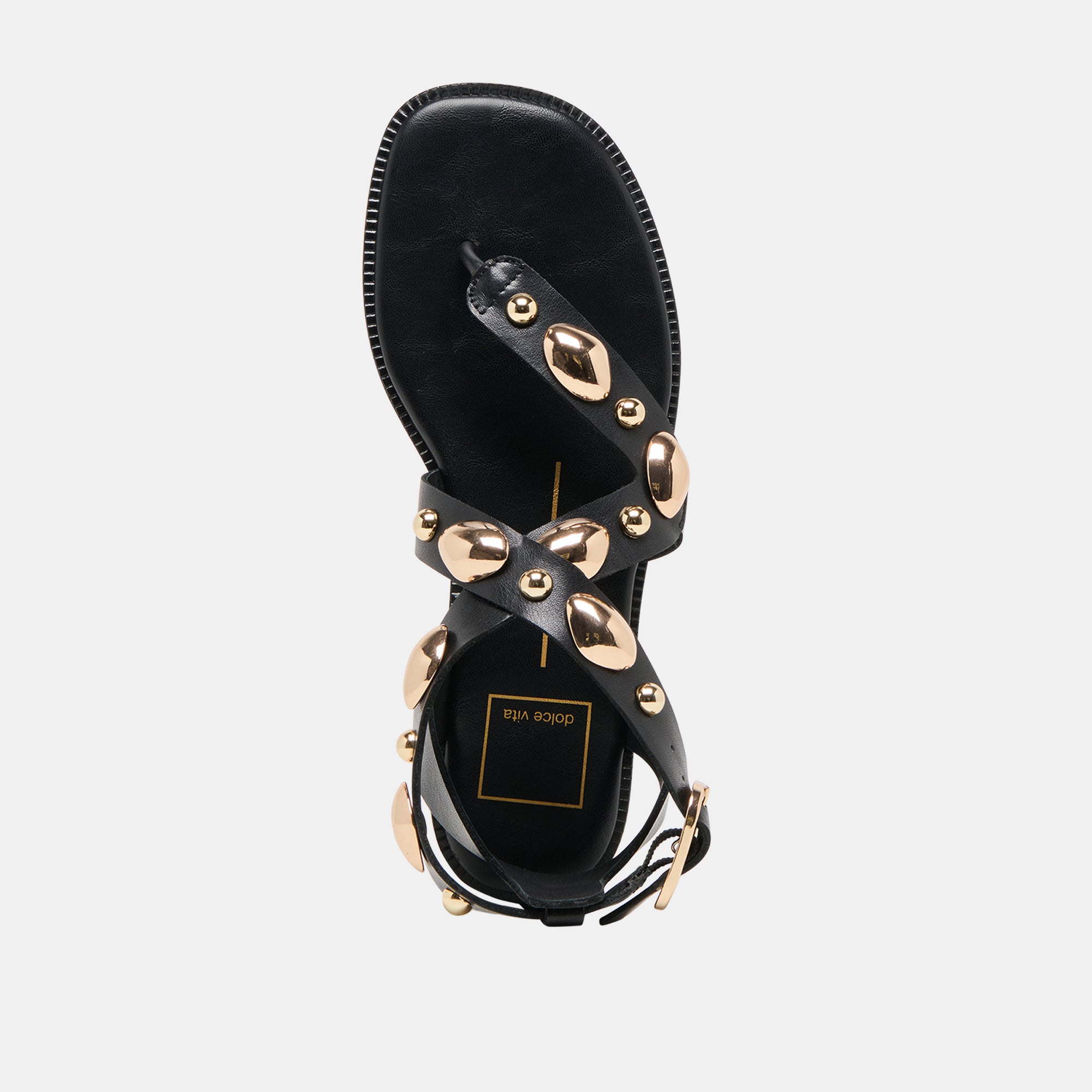JAYDE SANDALS BLACK LEATHER - Image 10