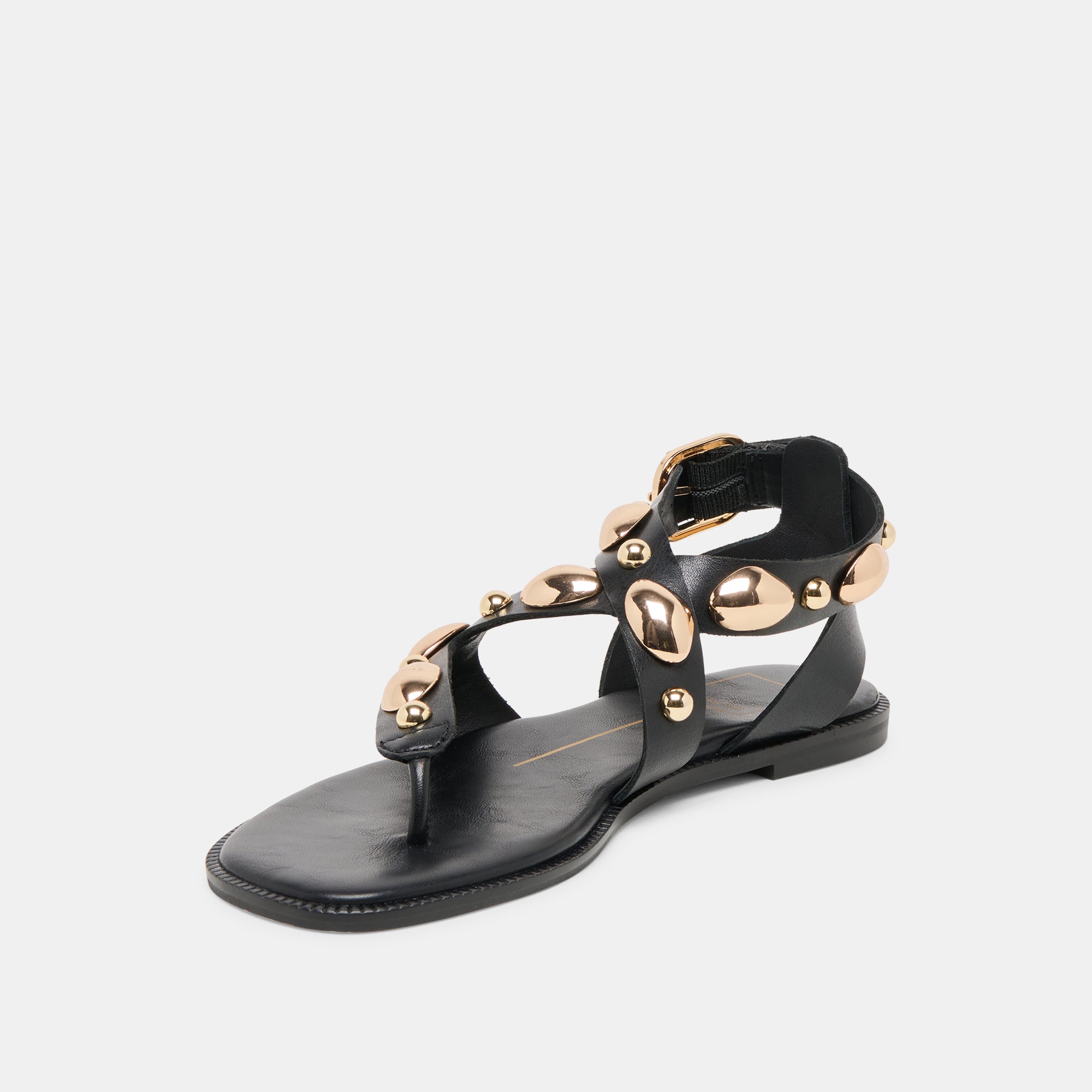 JAYDE SANDALS BLACK LEATHER - Image 6