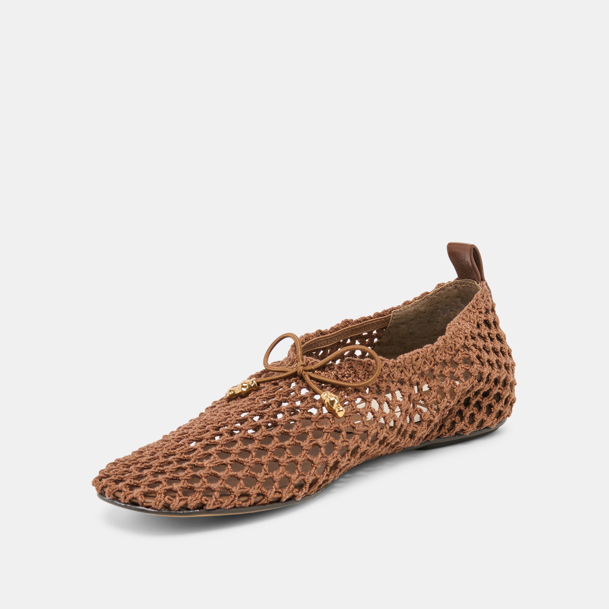 KAYLYN FLATS DK BROWN CROCHET - Image 4