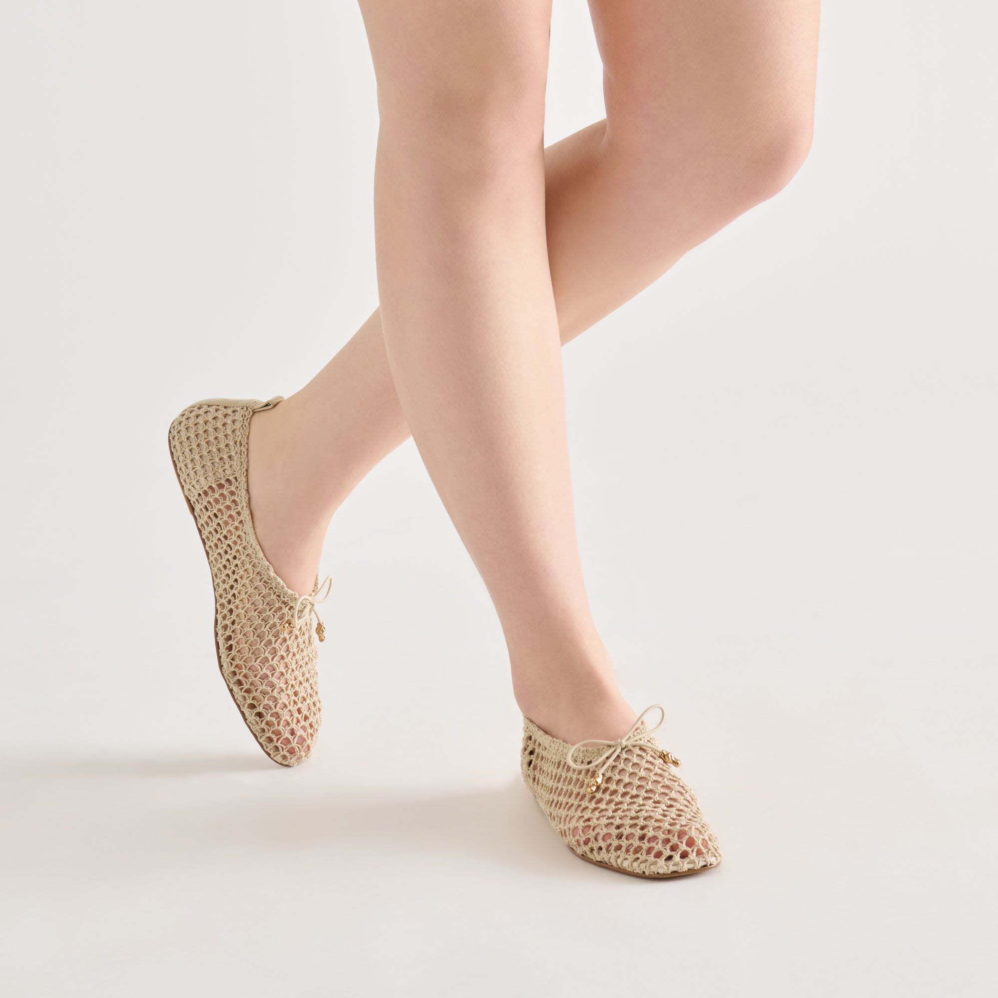 KAYLYN FLATS OATMEAL CROCHET - Image 6