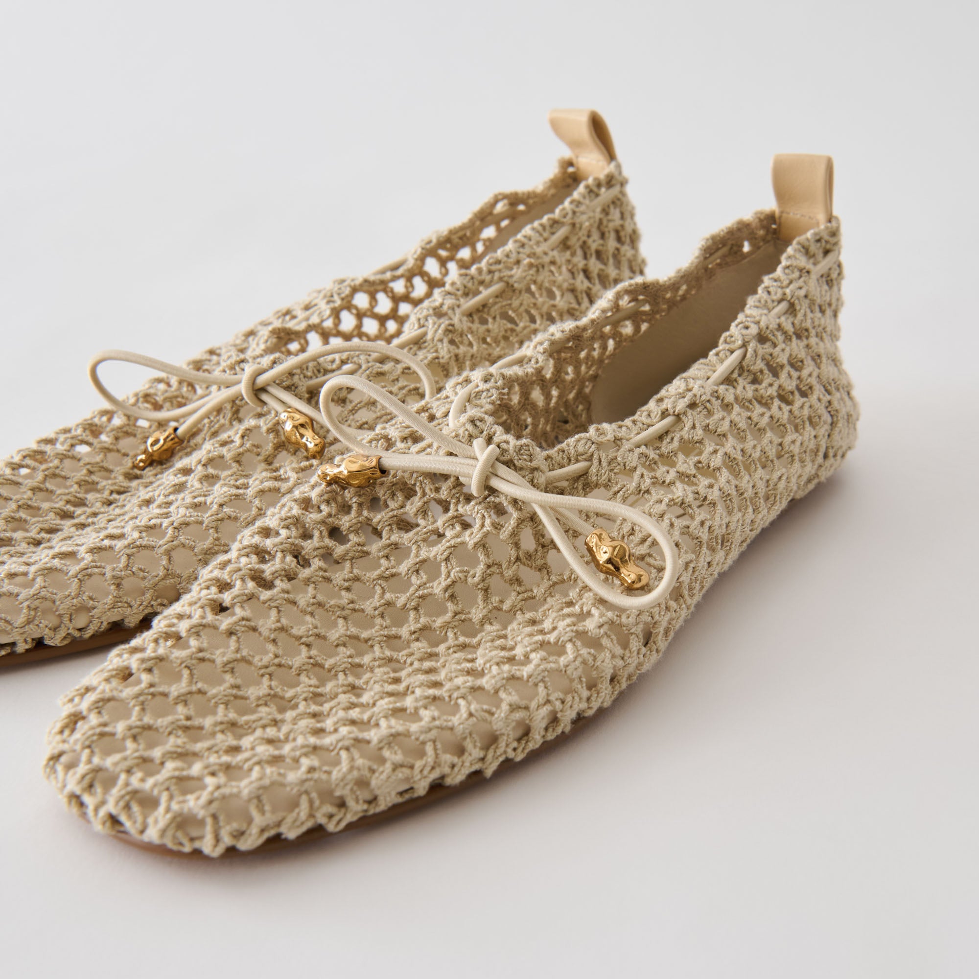 KAYLYN FLATS OATMEAL CROCHET - Image 4