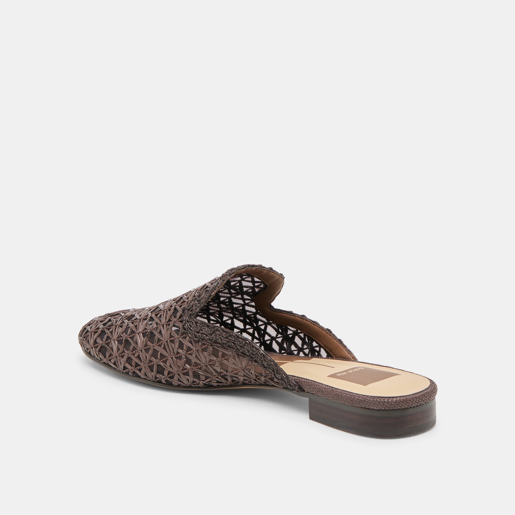 KIRT FLATS CHOCOLATE CROSS HATCH RAFFIA - Image 5