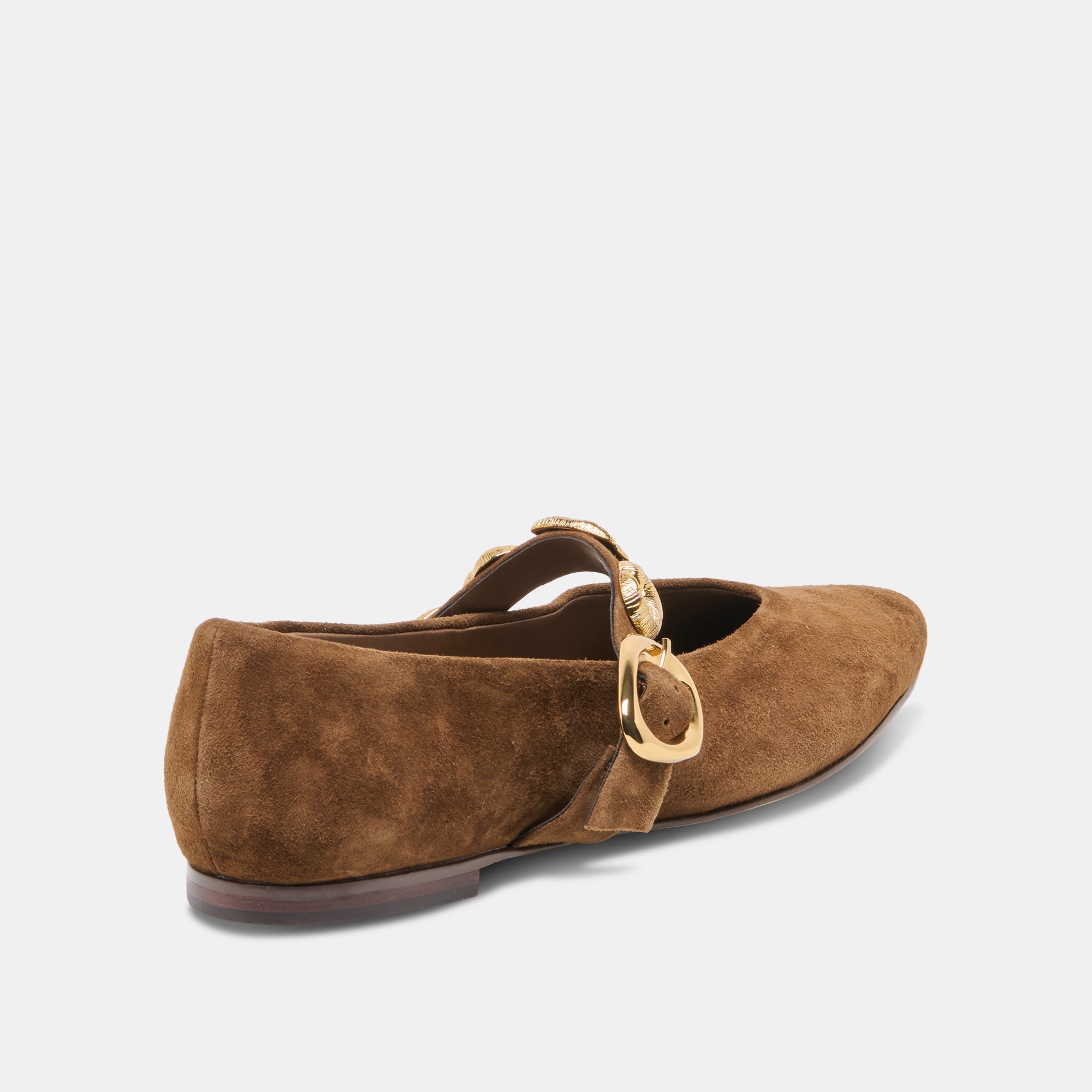 LOREE BALLET FLATS CHESTNUT SUEDE - Image 3