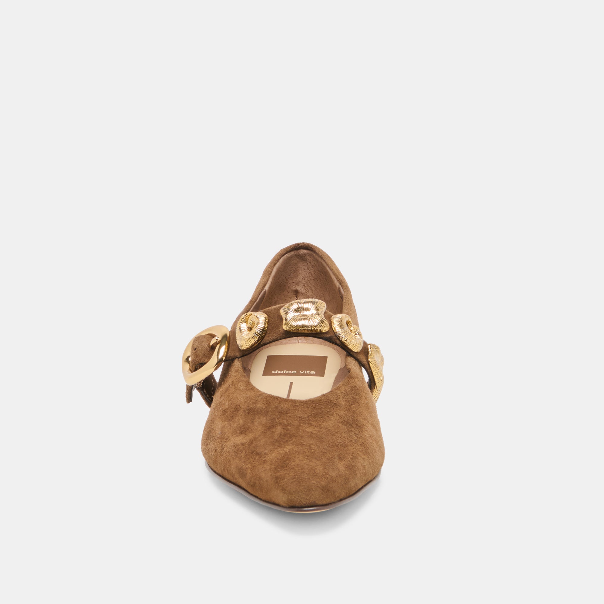 LOREE BALLET FLATS CHESTNUT SUEDE - Image 6