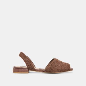 MARZY SANDALS COCOA RAFFIA